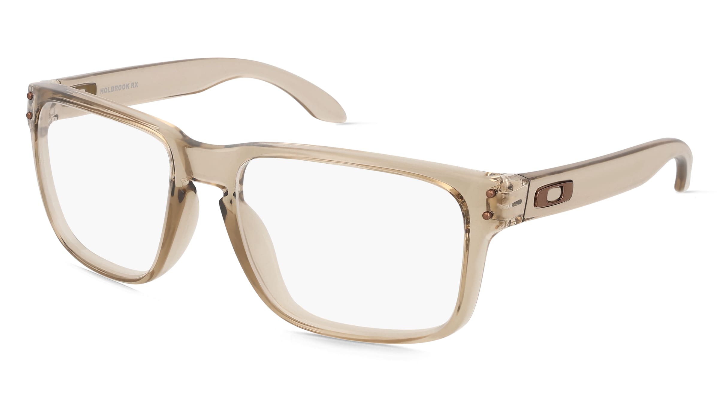 Oakley 0OX8156 HOLBROOK RX Herren-Brille inkl. Gläser Vollrand Quadratisch Kunststoff-Gestell 56/18/137, Beige
