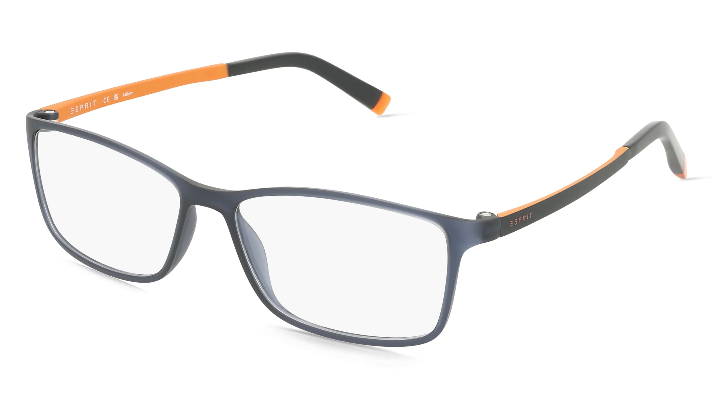 Esprit 17464 Herren-Brille inkl. Gläser Vollrand Eckig Ultem-Gestell 54/15/140, Blau