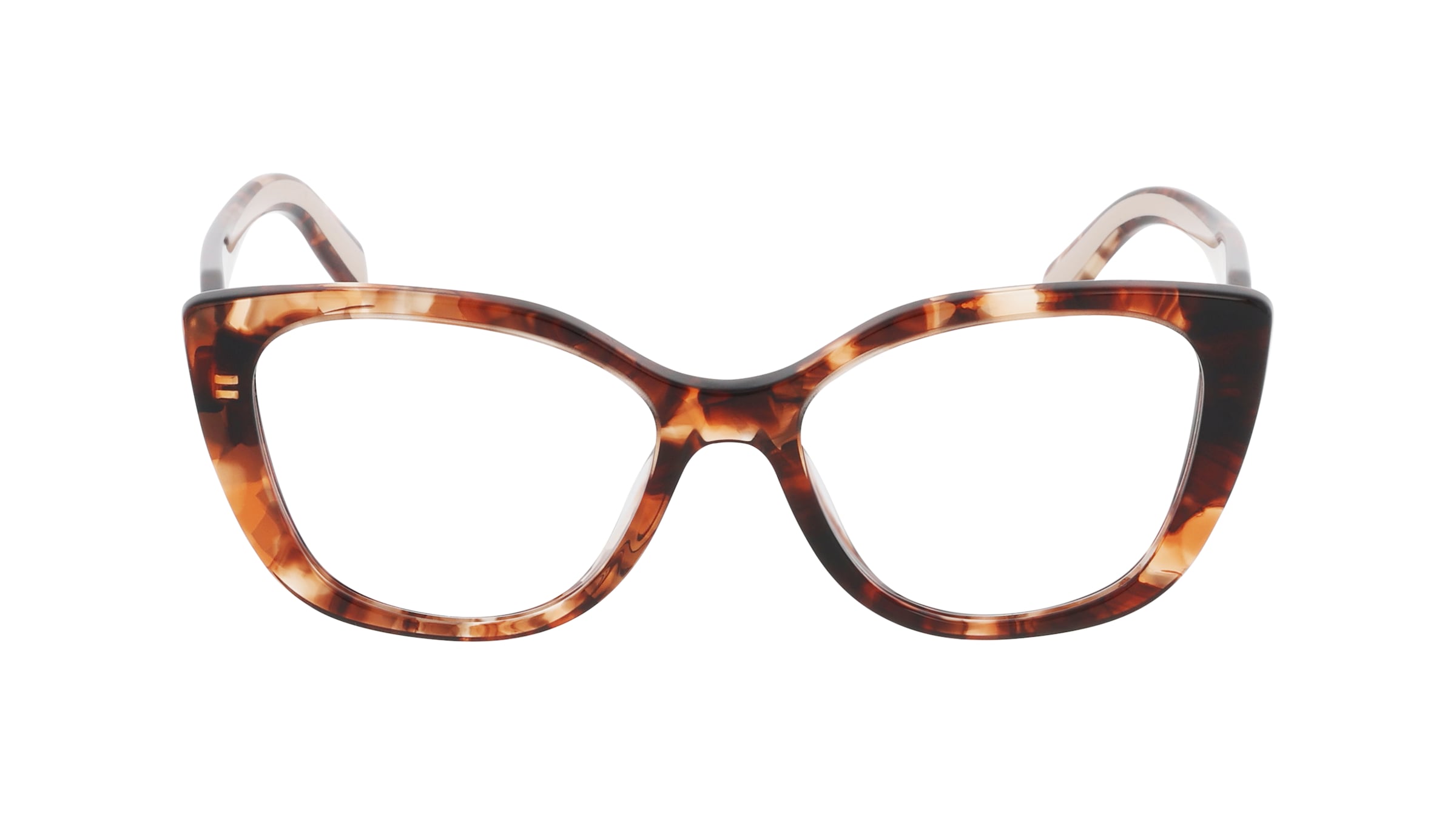 Prada PRB04V Damen-Brille inkl. Gläser Vollrand Cateye Acetat-Gestell 53mm/17mm/140mm, gelb