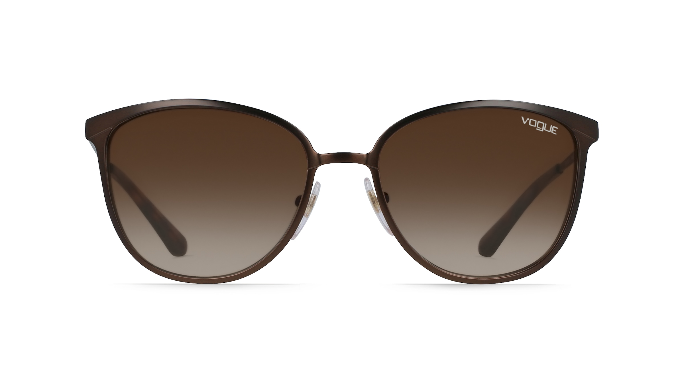 Vogue eyewear VO4002S Damen-Sonnenbrille Vollrand Butterfly Metall-Gestell, braun