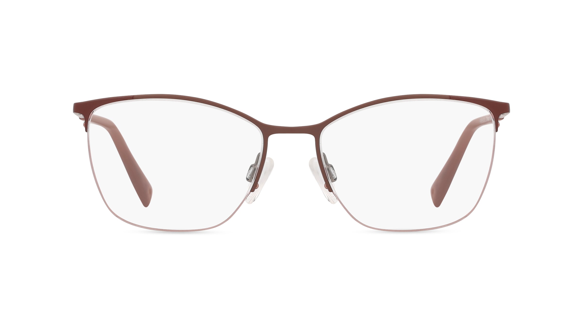 BRENDEL eyewear 902412 Damen-Brille inkl. Gläser Halbrand Eckig Metall-Gestell 49mm/17mm/135mm, braun