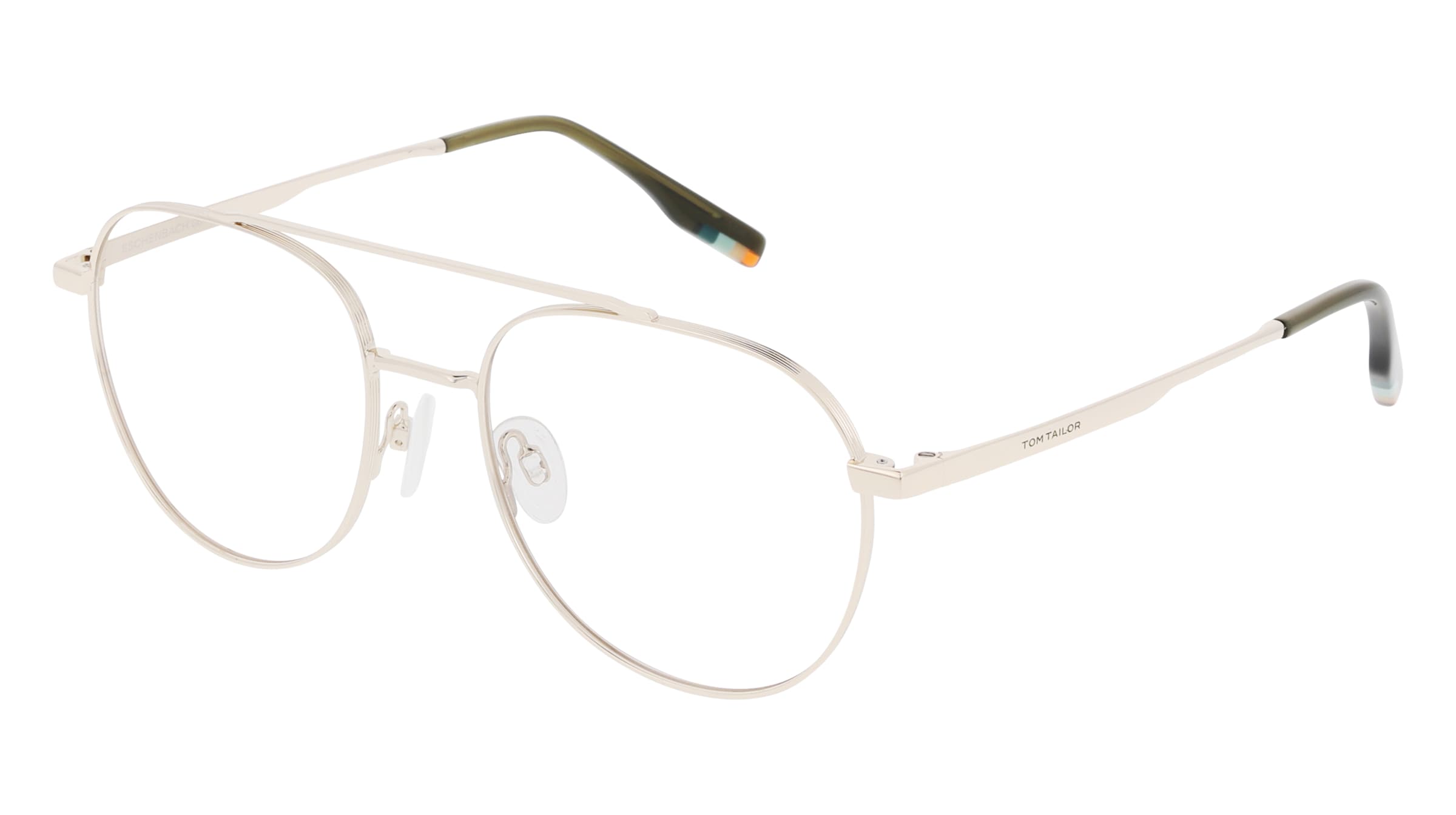 Tom Tailor 672011 Unisex-Brille inkl. Gläser Vollrand Pilot Metall-Gestell 52/18/145, Gold