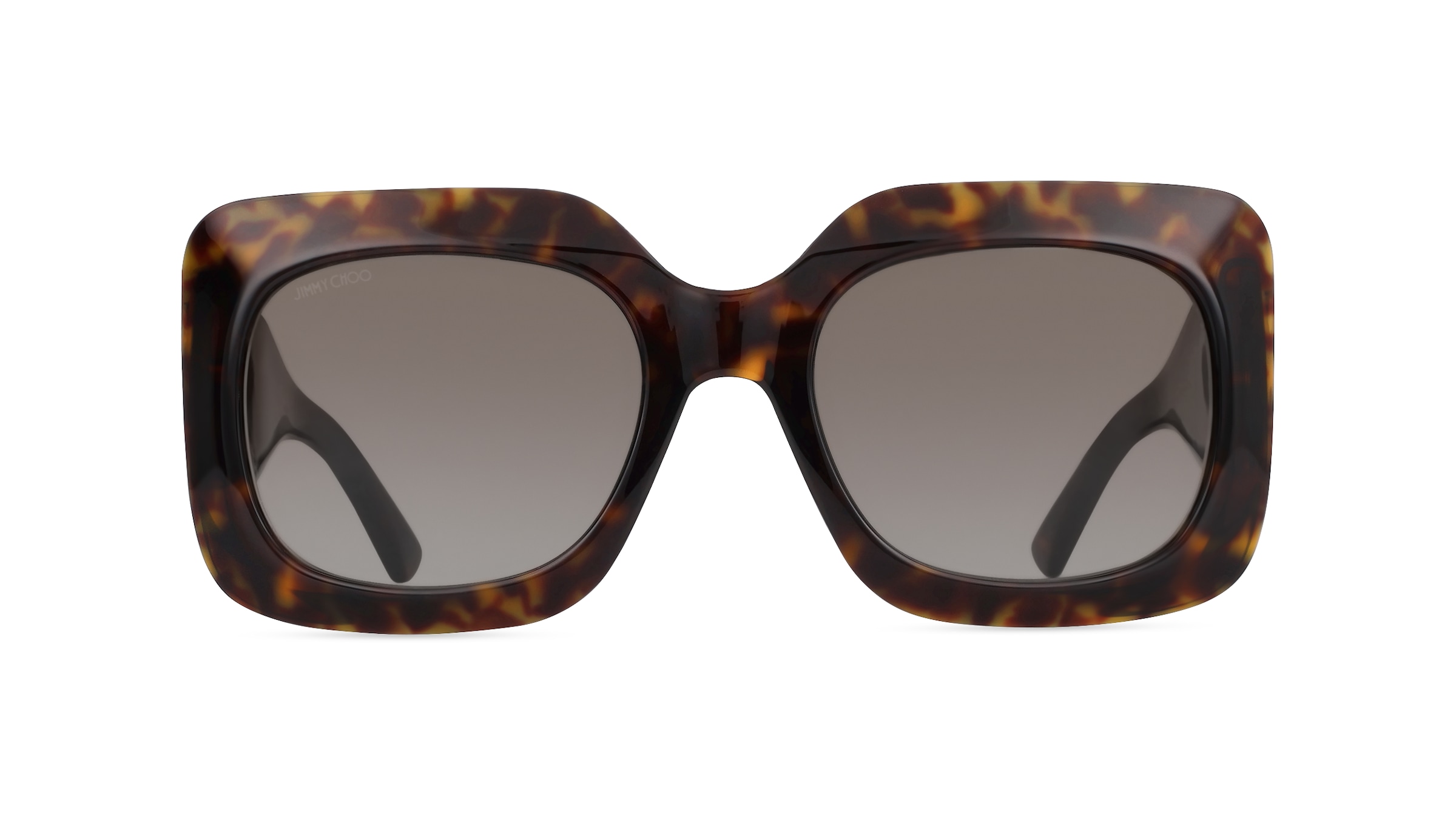 Jimmy Choo GAYA/S Damen-Sonnenbrille Vollrand Eckig Acetat-Gestell, braun