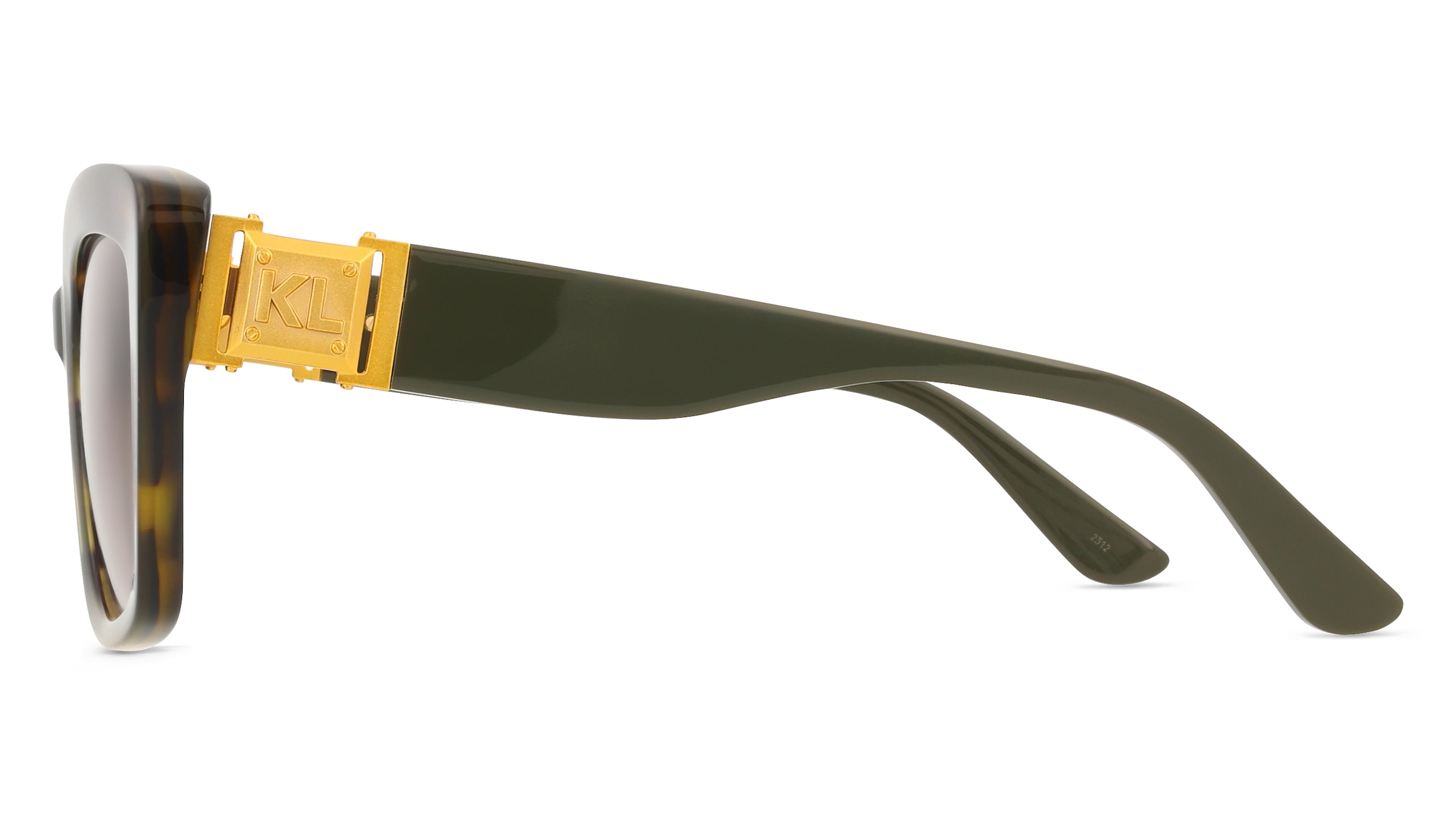 Thumbnail - Karl Lagerfeld KL6139S Damen-Sonnenbrille Vollrand Eckig Acetat-Gestell, braun