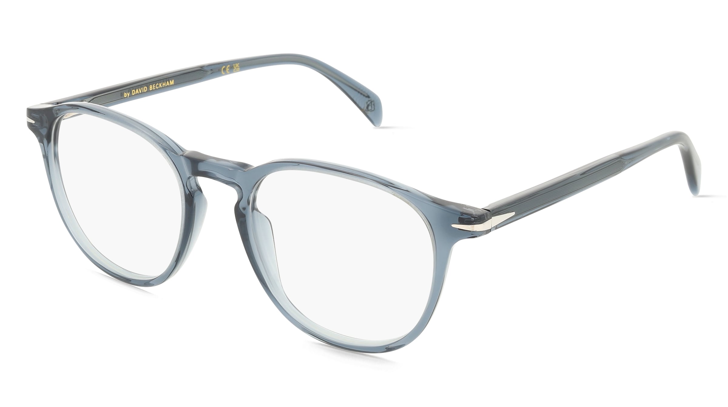 David Beckham DB1018 Herren-Brille inkl. Gläser Vollrand Panto Acetat-Gestell 51/20/150, Blau