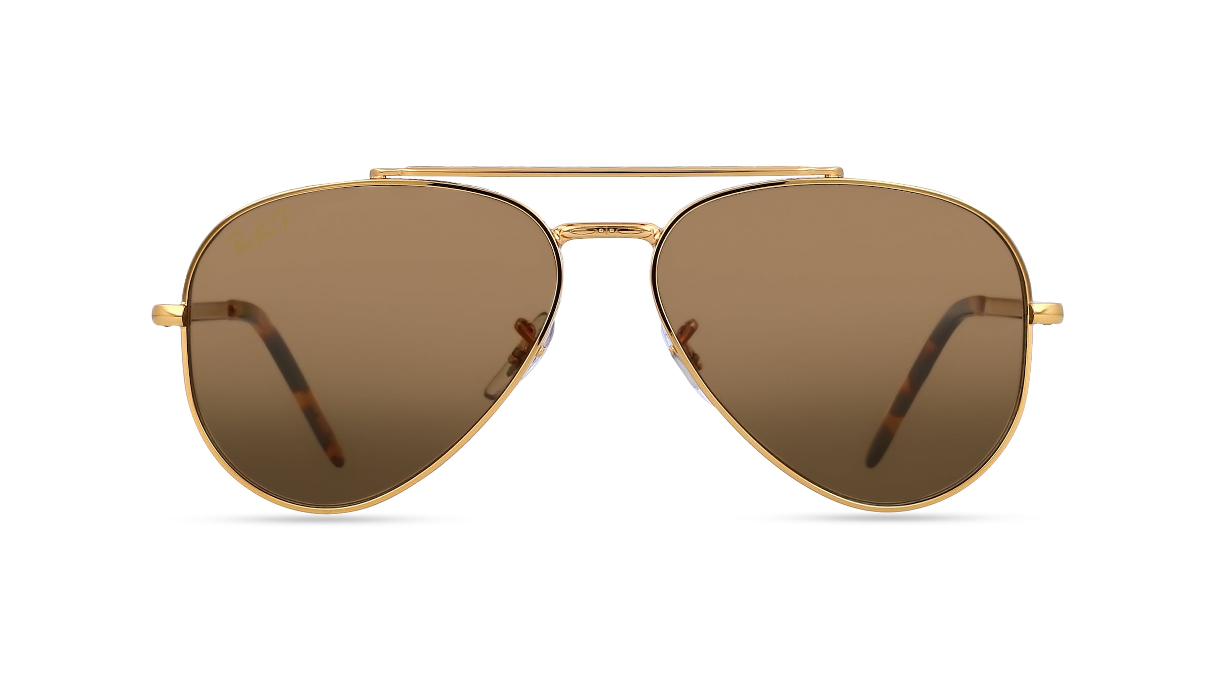 Ray-Ban RB 3625 NEW AVIATOR Unisex-Sonnenbrille Vollrand Pilot Metall-Gestell, gold