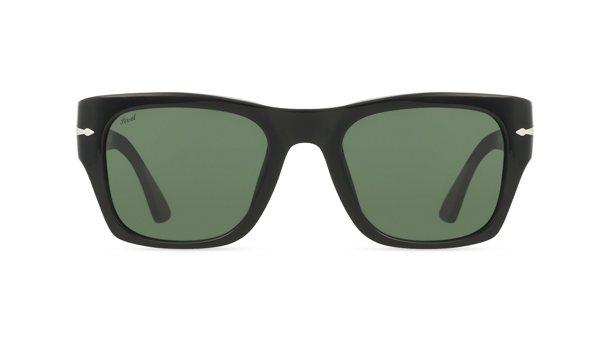 Persol 0PO3384S Unisex-Sonnenbrille Vollrand Quadratisch Acetat-Gestell, schwarz