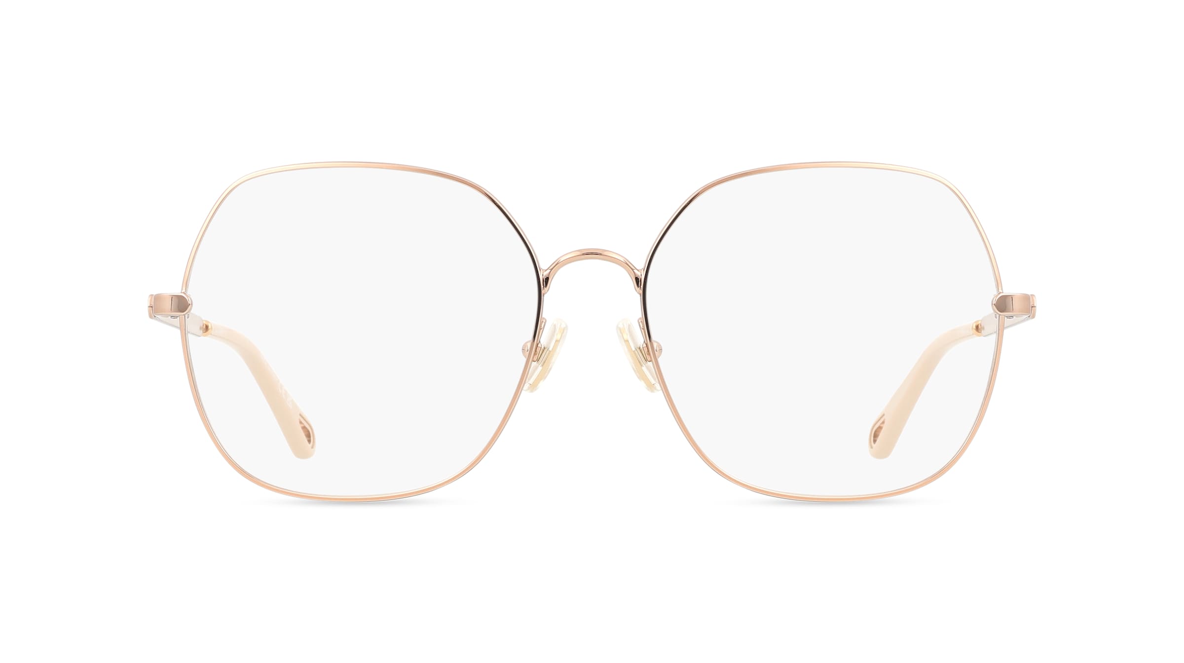 Chloé CH0284O Damen-Brille inkl. Gläser Vollrand Eckig Metall-Gestell 57mm/16mm/140mm, gold