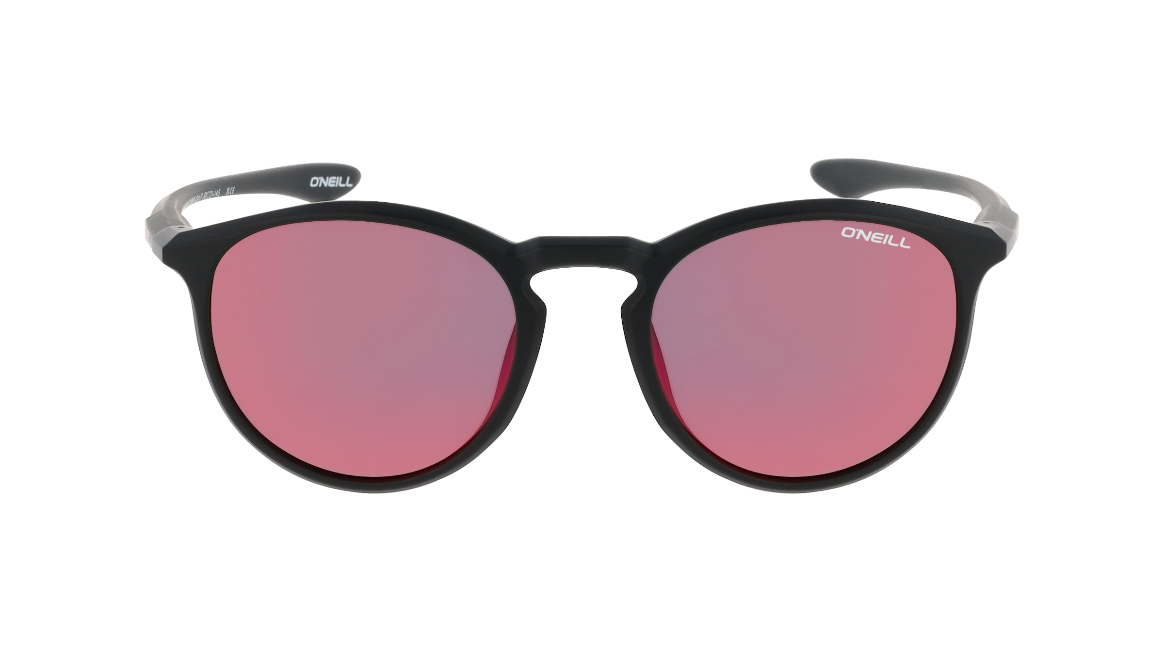 O’Neill 966126 Herren-Sonnenbrille Vollrand Rund Kunststoff-Gestell, schwarz