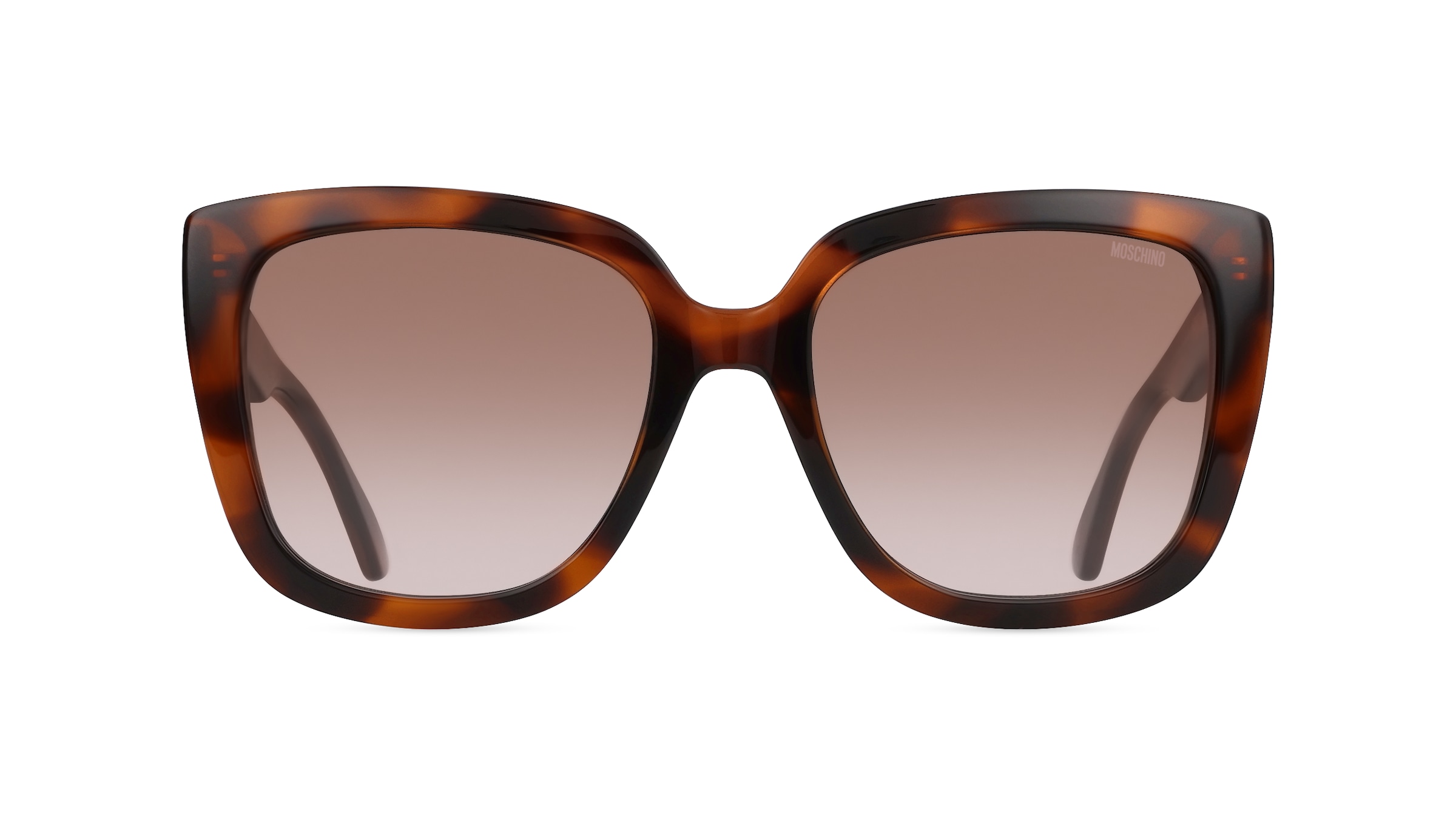 Moschino 146/S Damen-Sonnenbrille Vollrand Butterfly Acetat-Gestell, braun