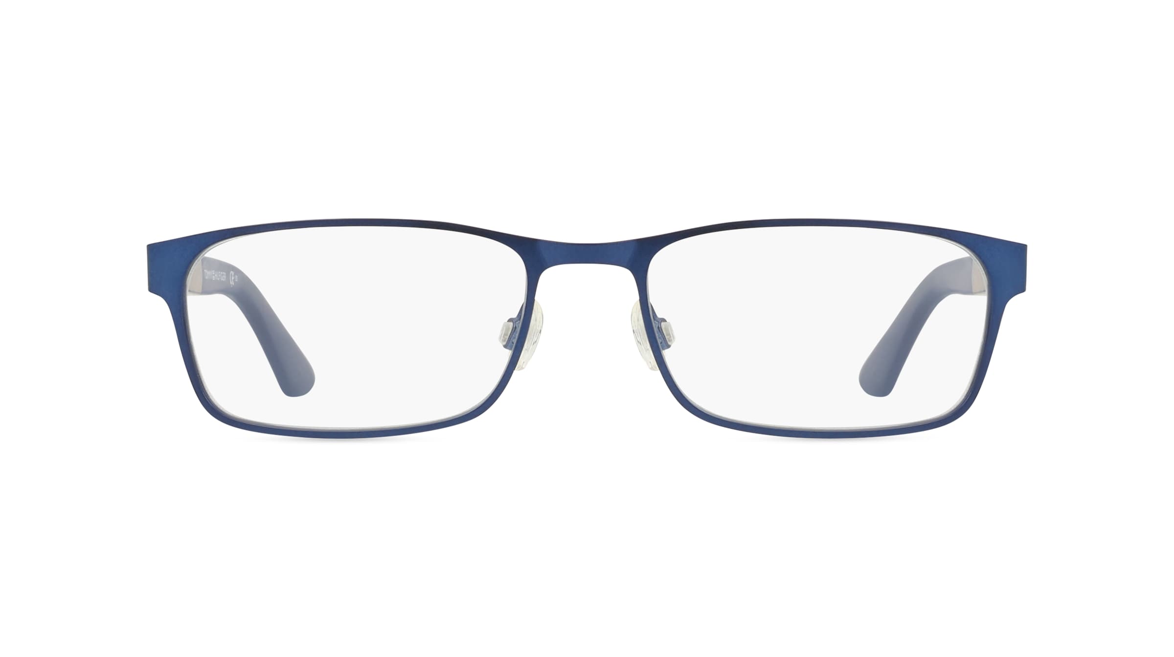 Tommy Hilfiger Eyewear TH 1479 Herren-Brille inkl. Gläser Vollrand Eckig Metall-Gestell 54mm/17mm/145mm, blau