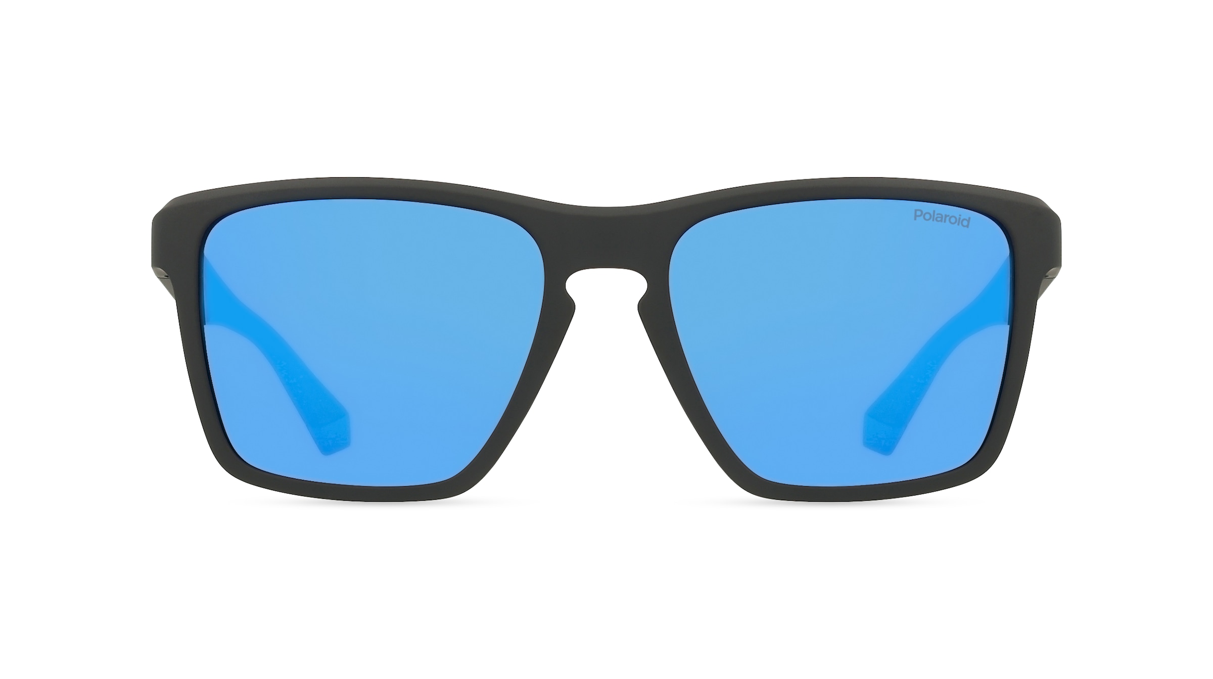 Polaroid PLD 2167/S Herren-Sonnenbrille Vollrand Rechteckig Kunststoff-Gestell, Schwarz