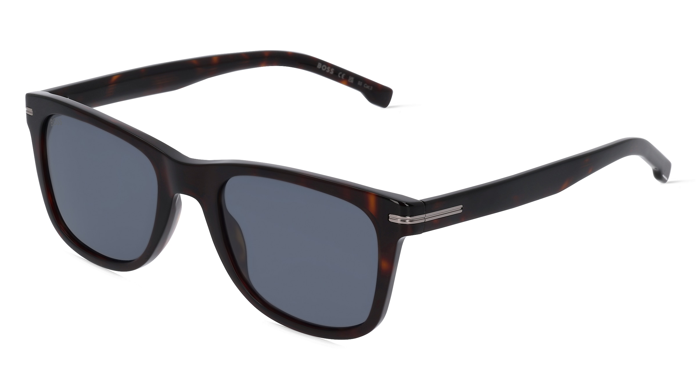 Boss 1508/S Herren-Sonnenbrille Vollrand Quadratisch Acetat-Gestell, Havanna