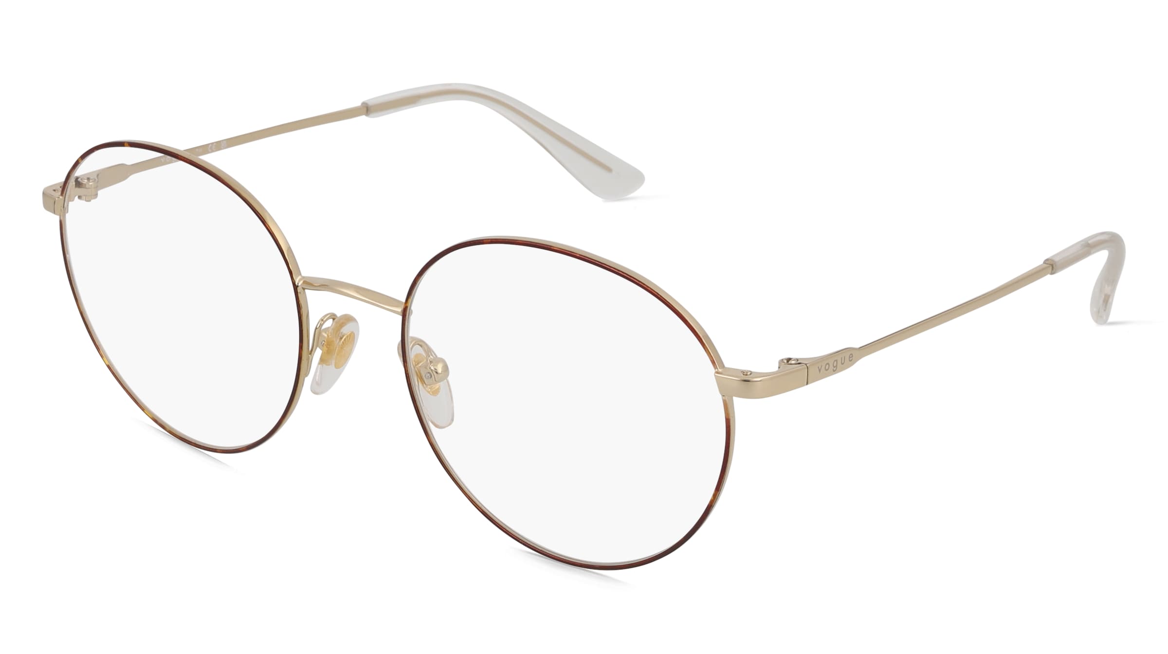 Vogue VO4177 Damen-Brille inkl. Gläser Vollrand Panto Metall-Gestell 50/19/135, Gold