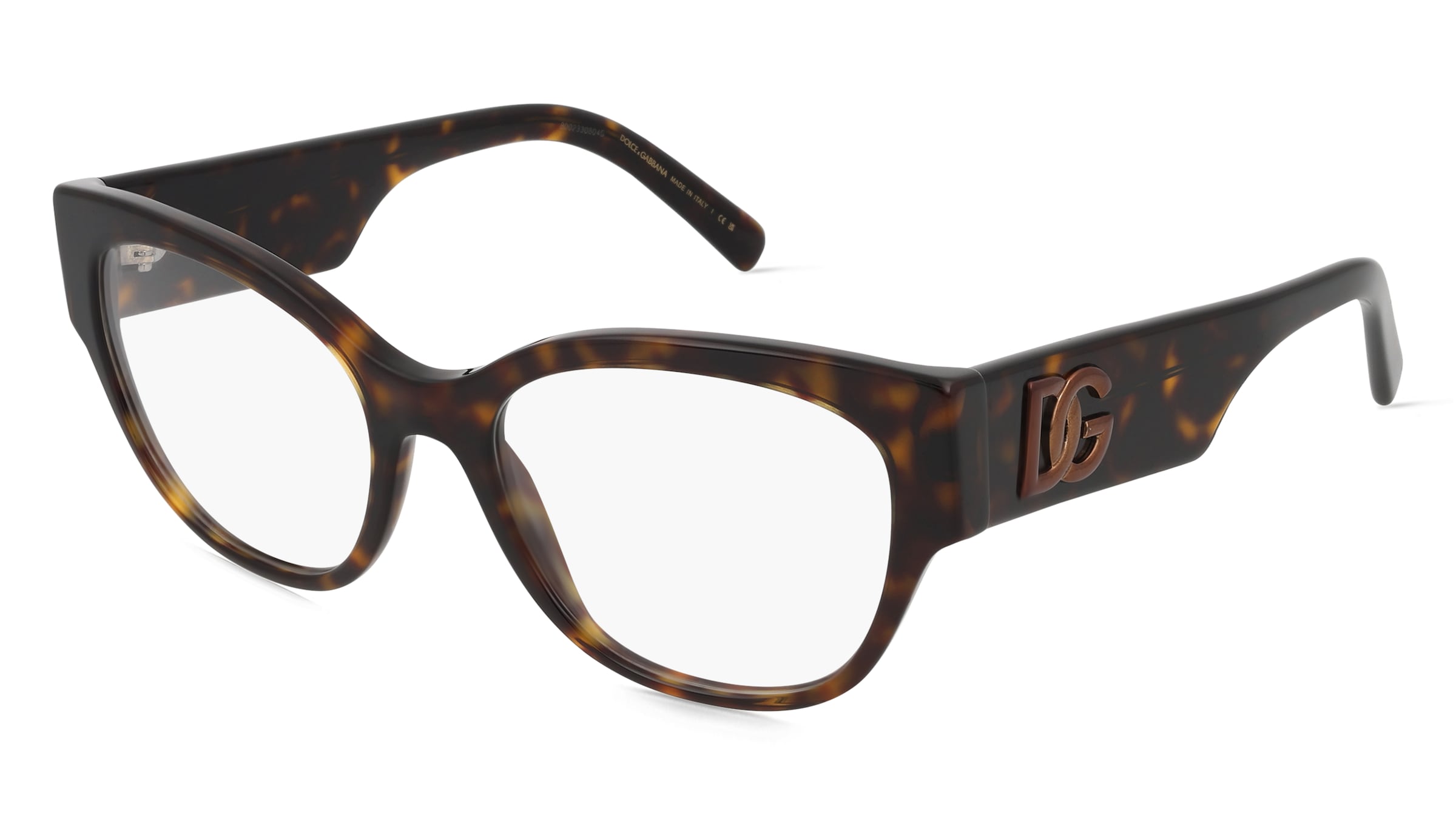 Dolce&amp;Gabbana 0DG3377 Damen-Brille inkl. Gläser Vollrand Butterfly Acetat-Gestell 53/18/145, Havanna