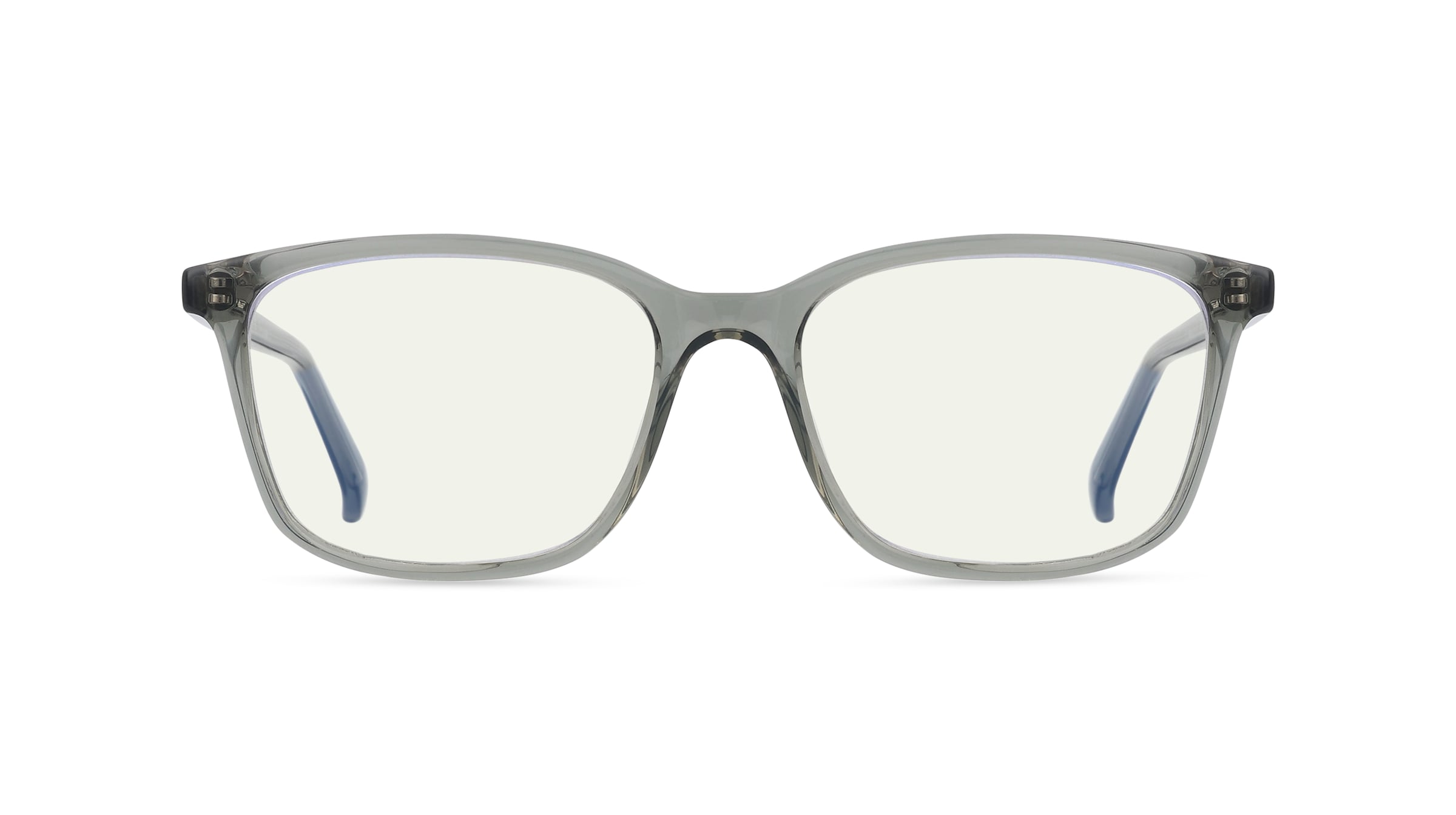 Fielmann ABC 067 BL Jugend-Blaulichtfilterbrille ohne Sehstärke Vollrand Eckig Acetat-Gestell, grau