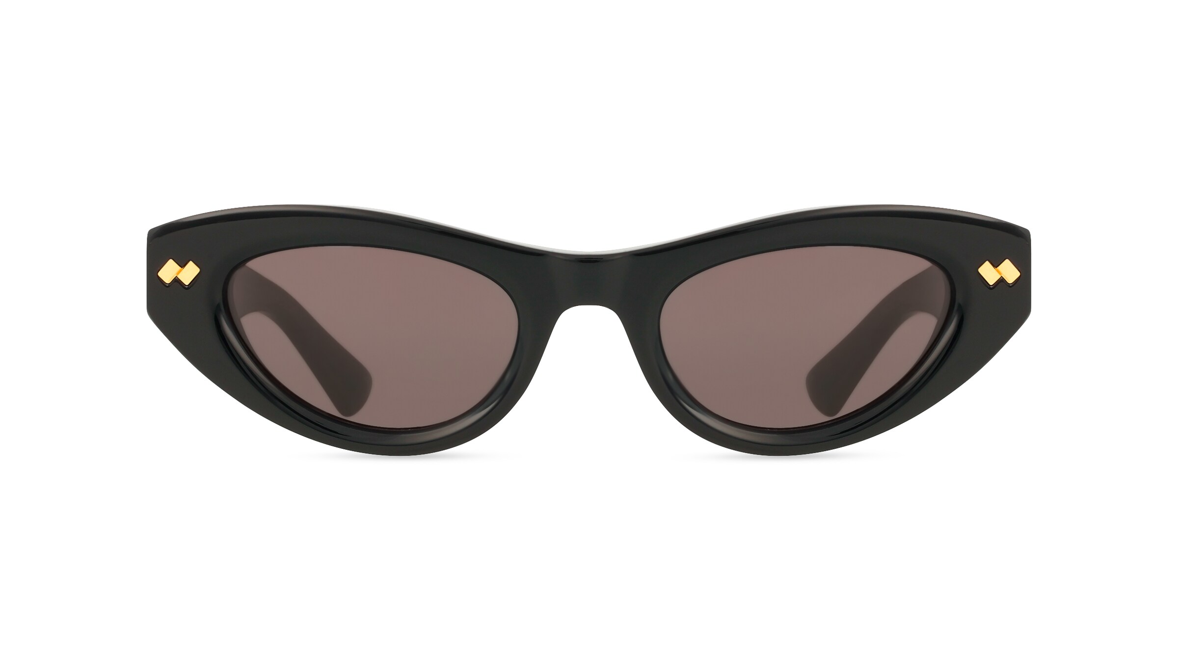 Bottega Veneta BV1350S Damen-Sonnenbrille Vollrand Cateye Acetat-Gestell, Schwarz