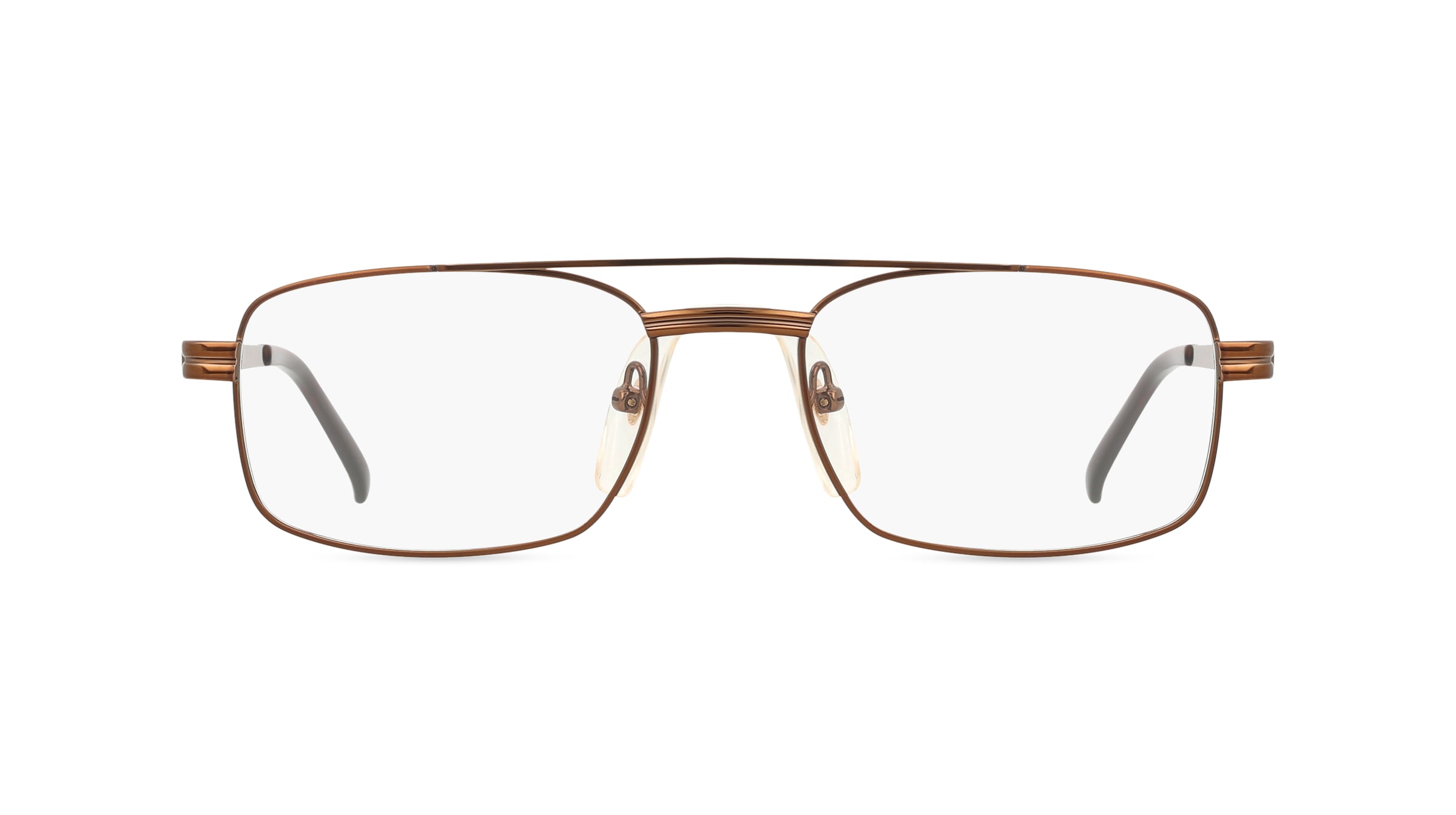 Fielmann OPH 9741 FLEX TR Herren-Brille inkl. Gläser Vollrand Eckig Metall-Gestell 54mm/18mm/140mm, braun