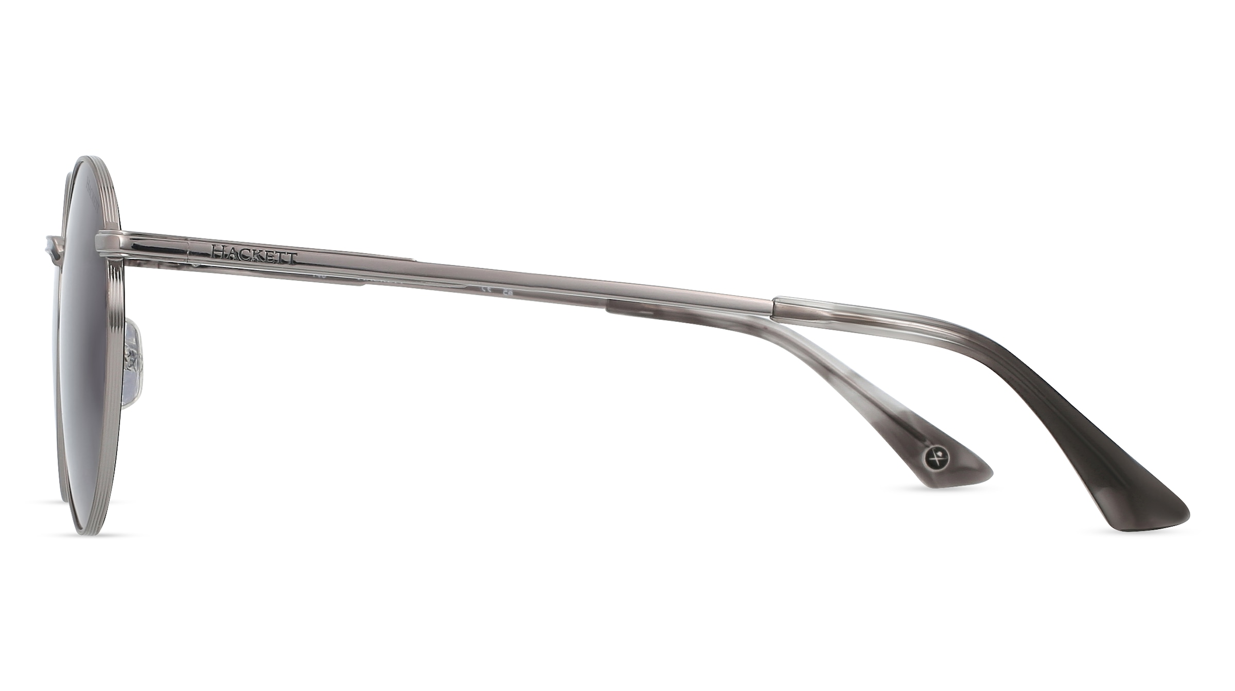 Thumbnail - Hackett HE 1147 Unisex-Sonnenbrille Vollrand Rund Metall-Gestell, silber