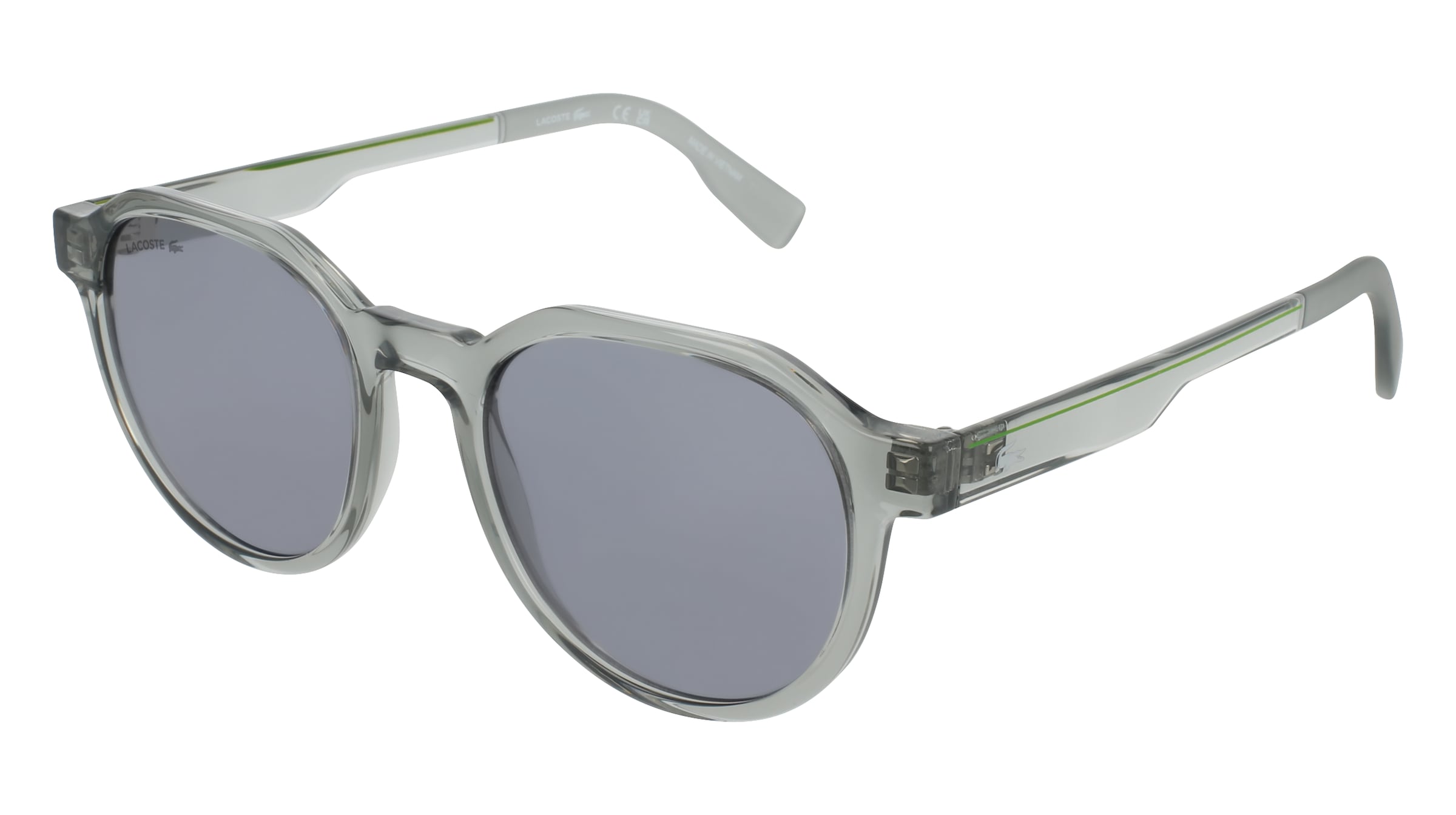 Lacoste L6087S Herren-Sonnenbrille Vollrand Eckig Kunststoff-Gestell, Grau