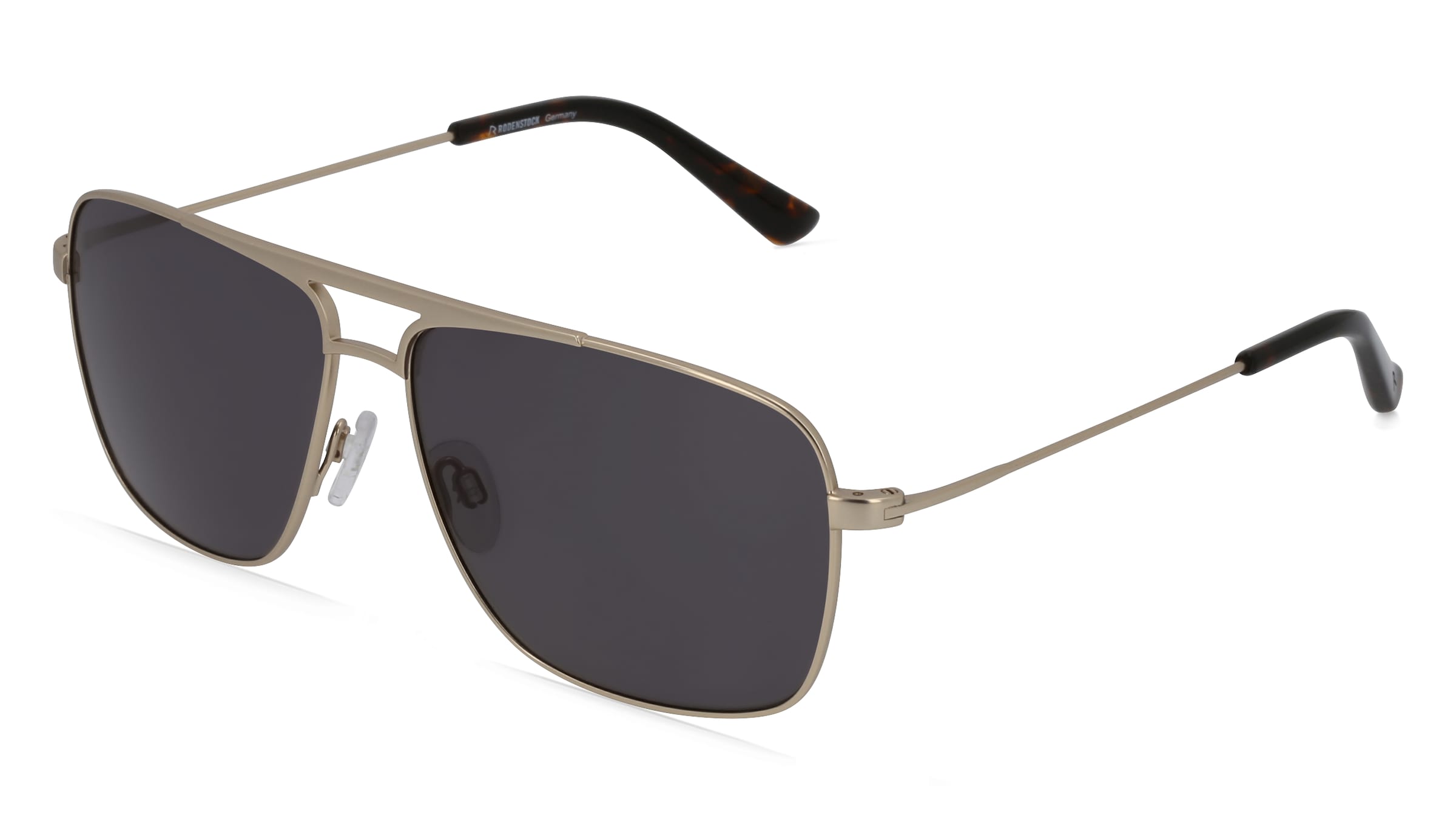 Rodenstock R 1428 Herren-Sonnenbrille Vollrand Quadratisch Metall-Gestell, Silber