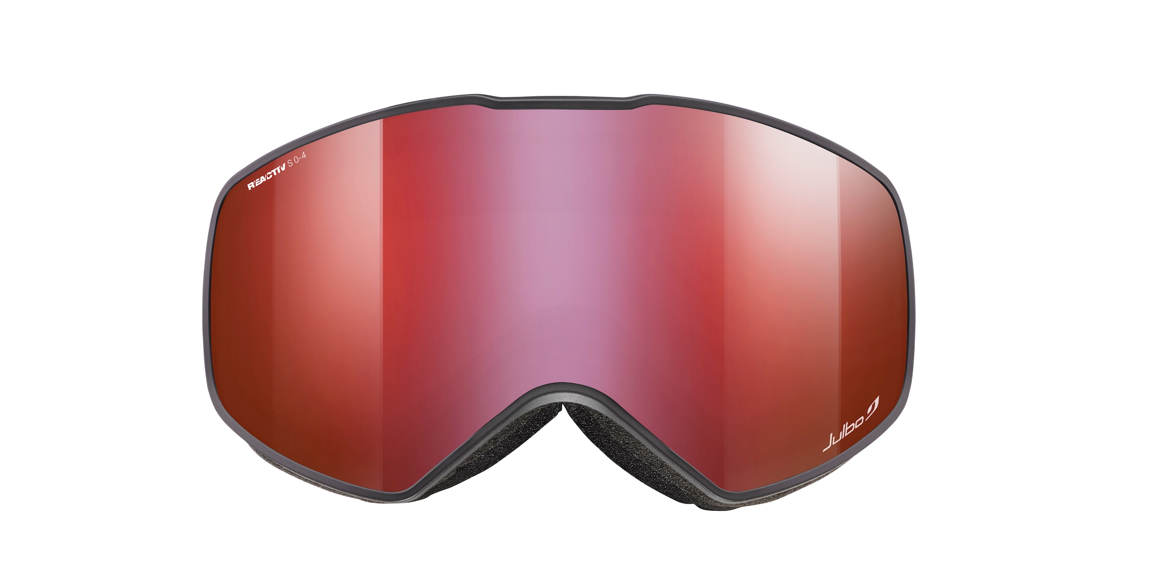 Julbo J7721 Herren-Skibrille Vollrand Monoscheibe Kunststoff-Gestell, Schwarz