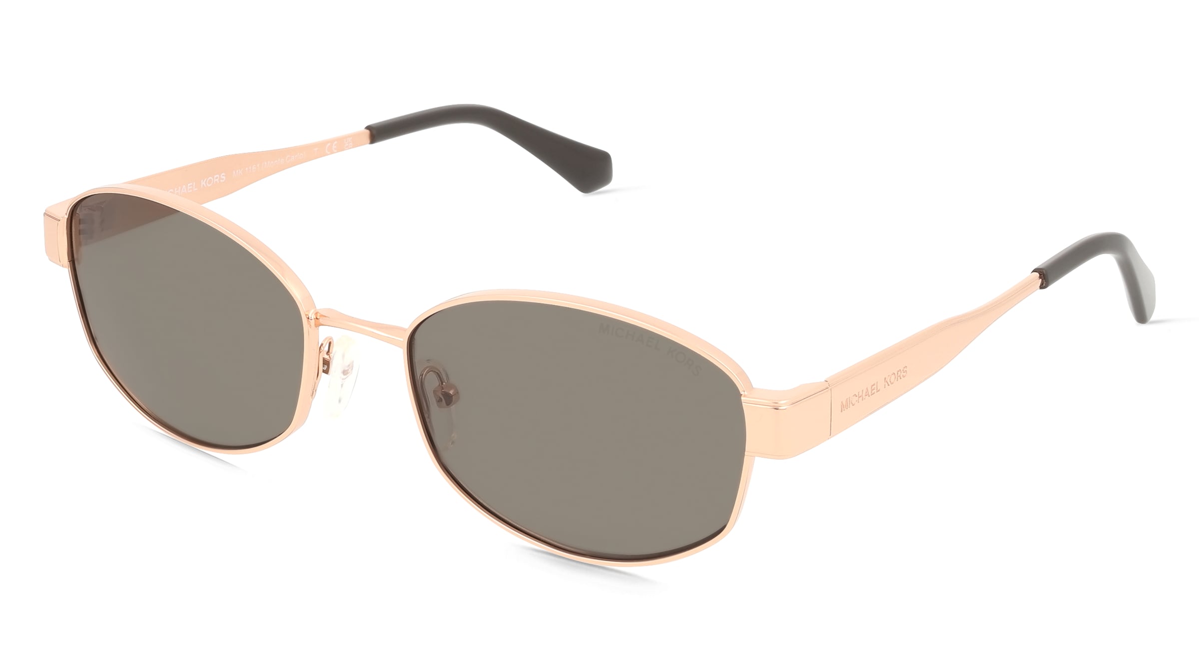 Michael Kors MK1161 Damen-Sonnenbrille Vollrand Oval Metall-Gestell, Gold