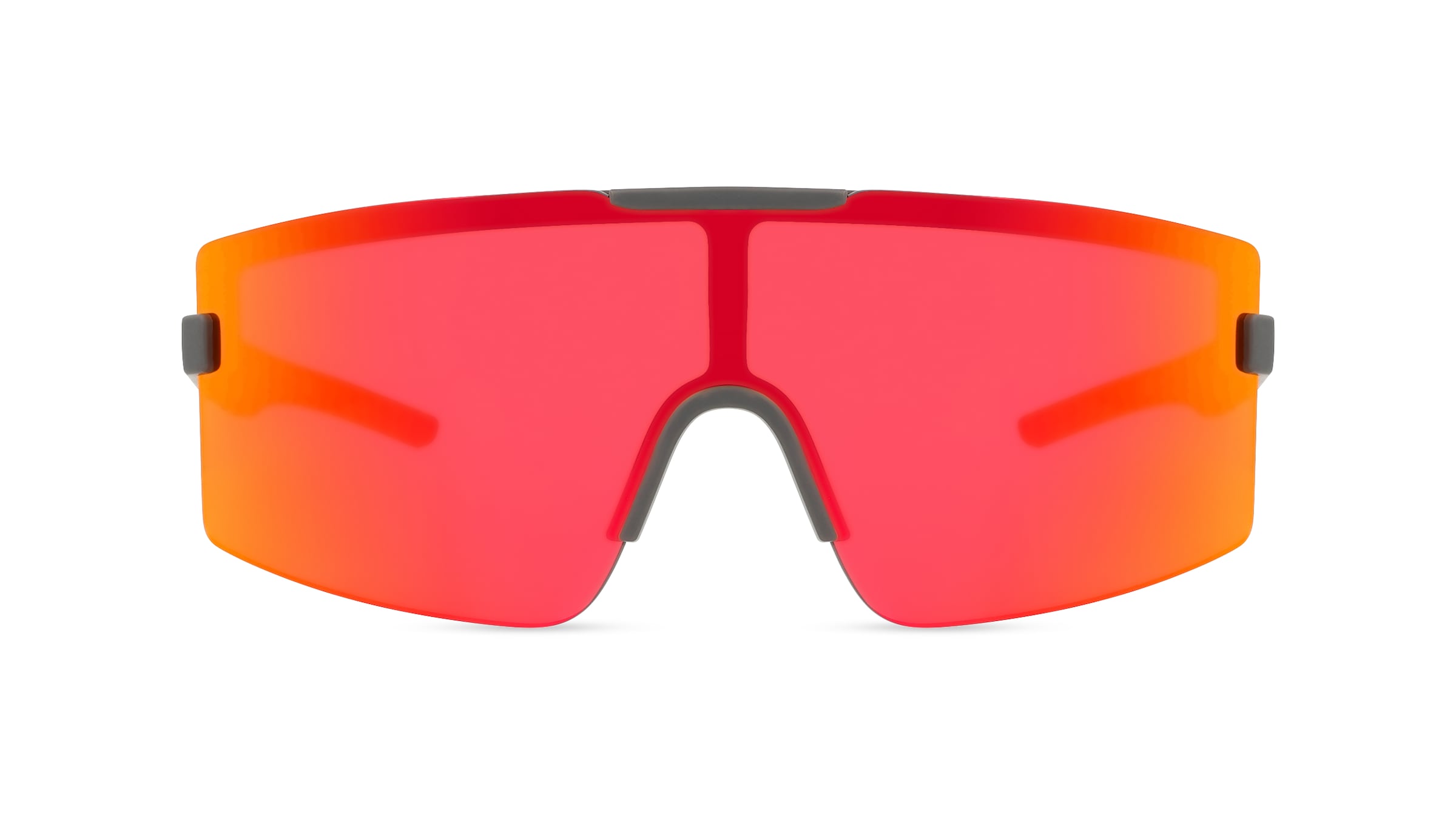 Scuderia Ferrari FZ6008U Herren-Sonnenbrille Randlos Monoscheibe Kunststoff-Gestell, grau