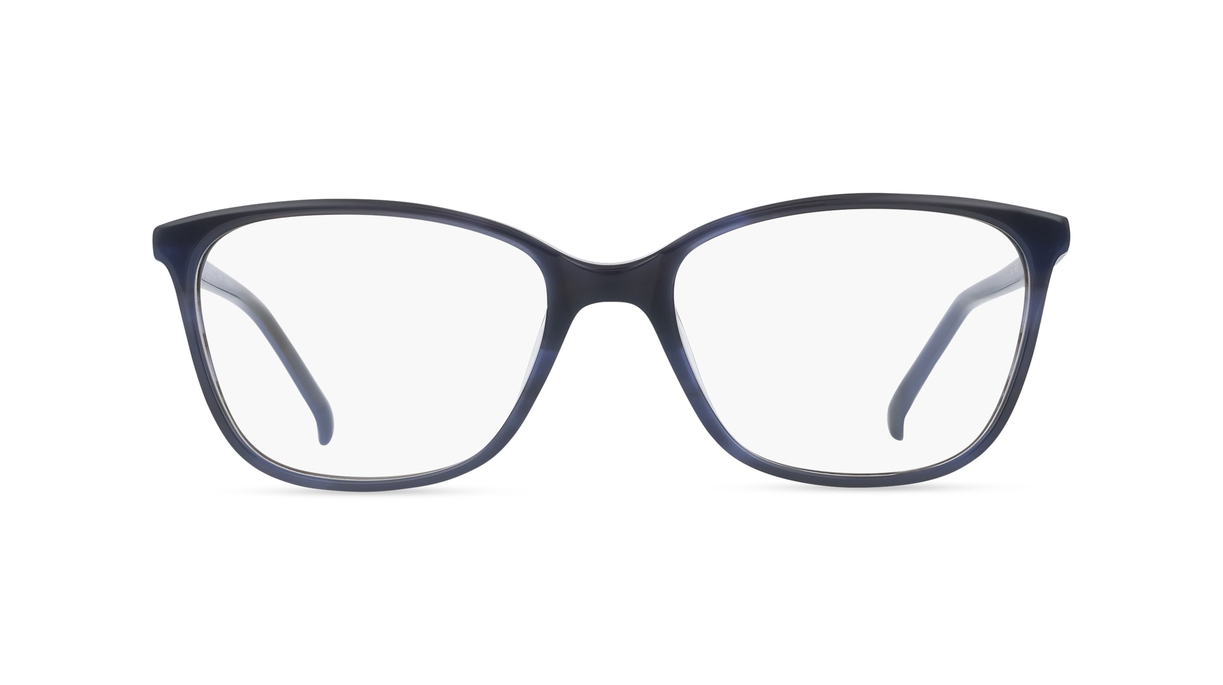 Fielmann BD 406 MOD CL Damen-Brille inkl. Gläser Vollrand Quadratisch Acetat-Gestell 53/17/135, Blau
