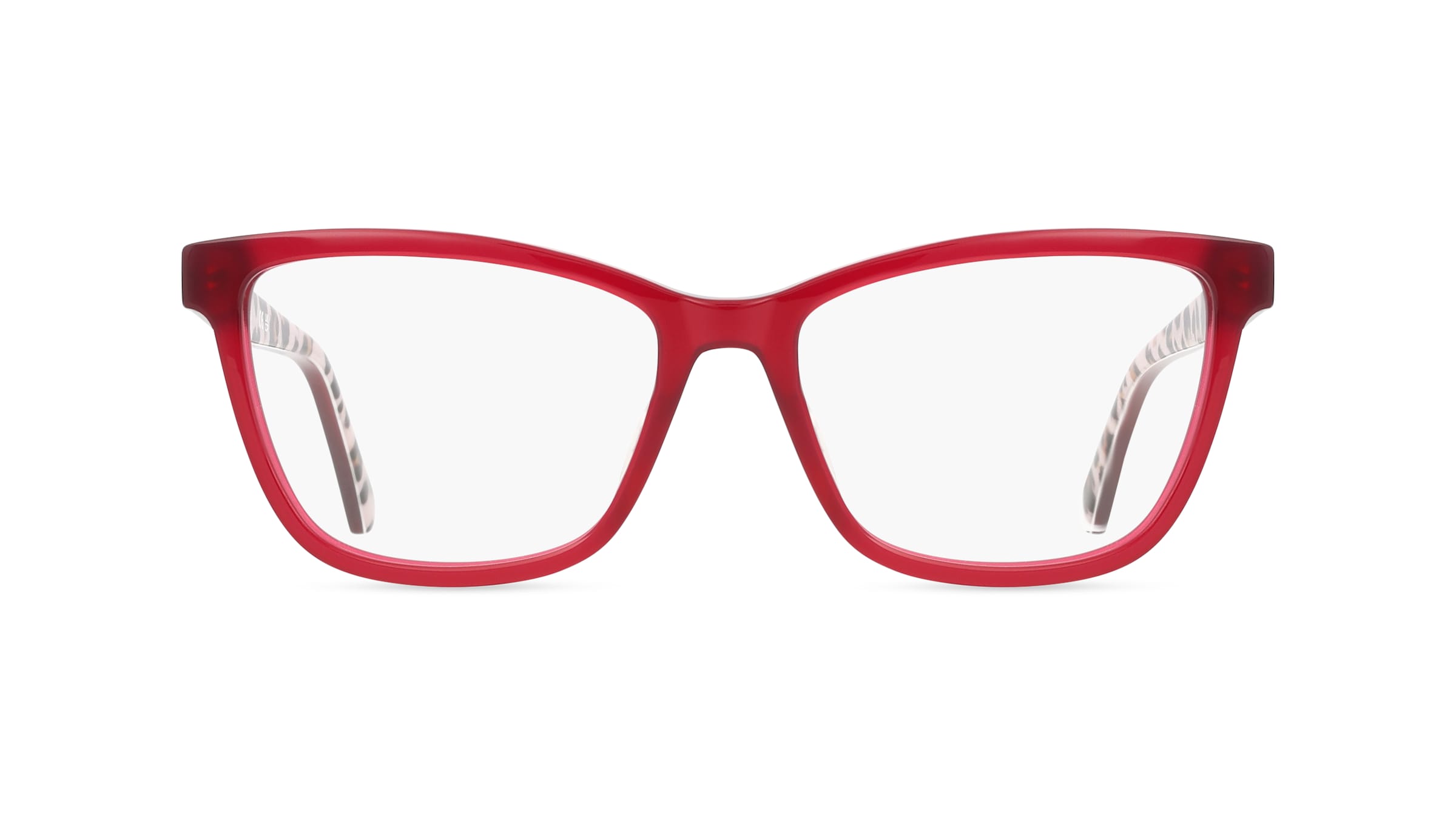 Moschino MOL632 Damen-Brille inkl. Gläser Vollrand Eckig Acetat-Gestell 54mm/16mm/140mm, rot