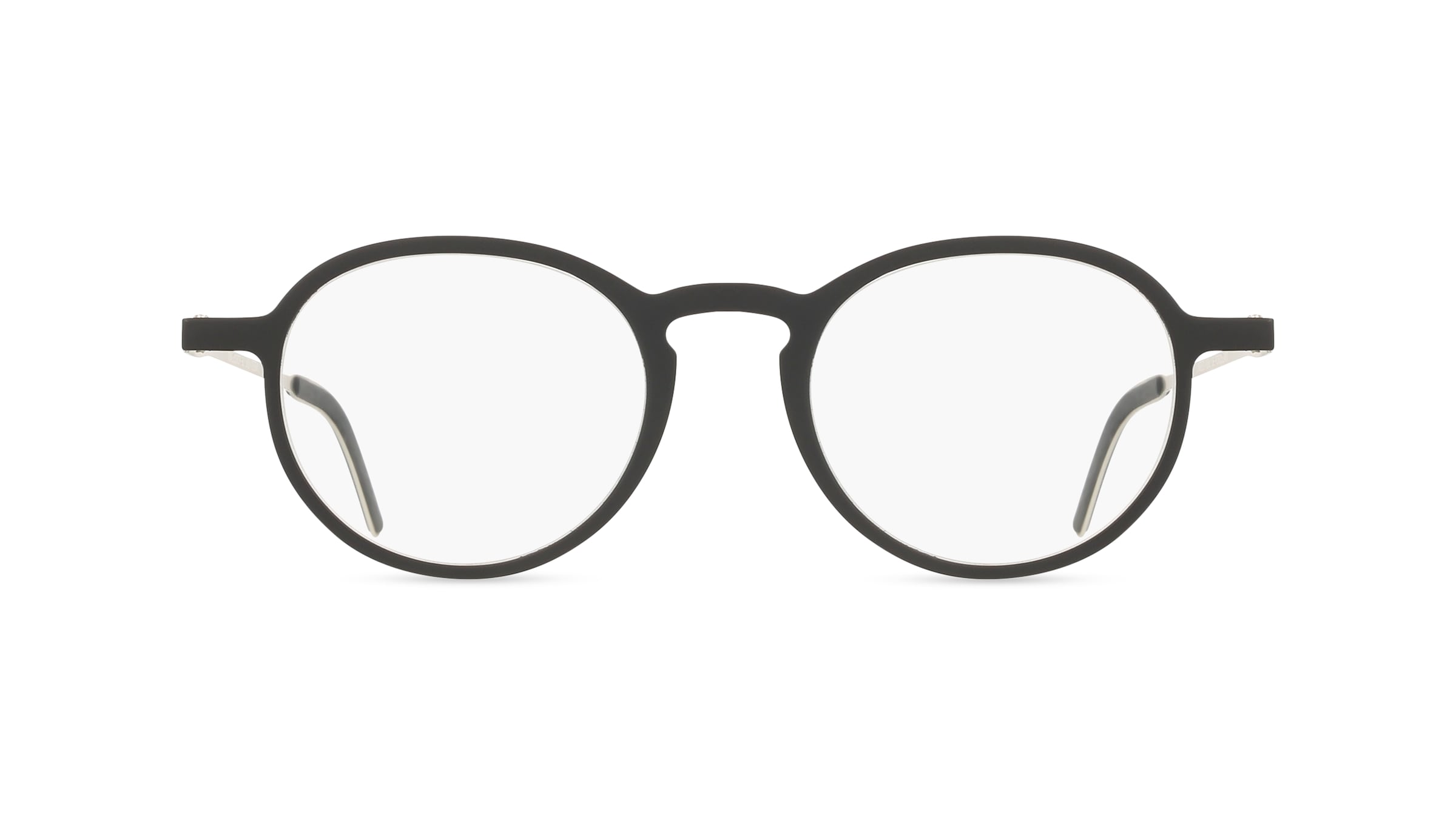 I NEED YOU 5 MM Unisex-Brille Vollrand Panto Kunststoff-Gestell, schwarz