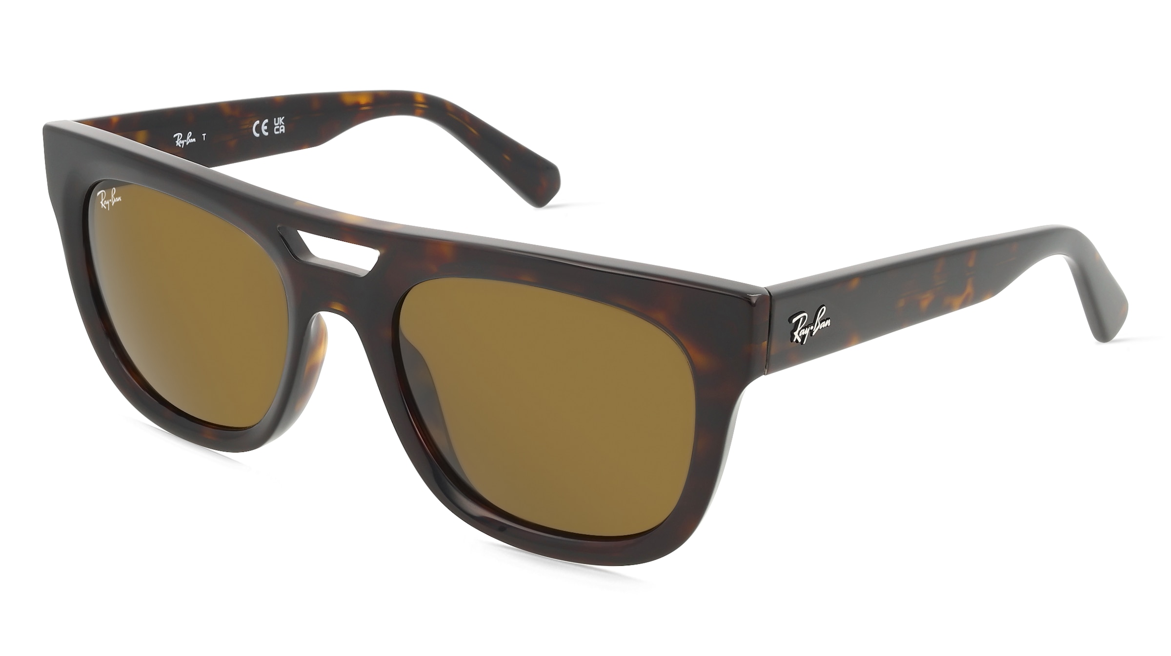 Ray-Ban RB4426 PHIL Unisex-Sonnenbrille Vollrand Quadratisch Acetat-Gestell, Havanna