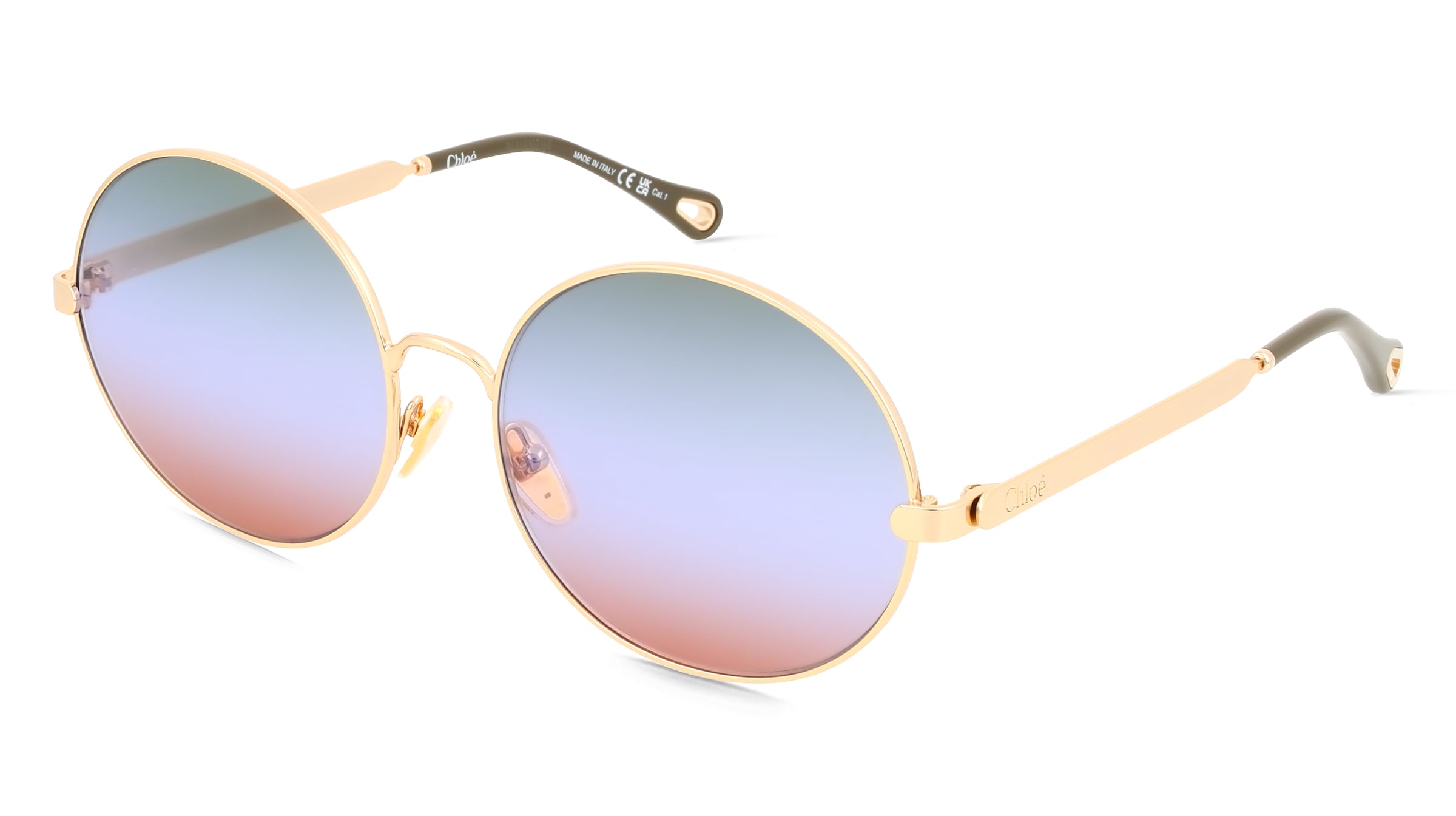 Chloé CH0045S w kolorze Złoty Błyszczący / Szary Gradient