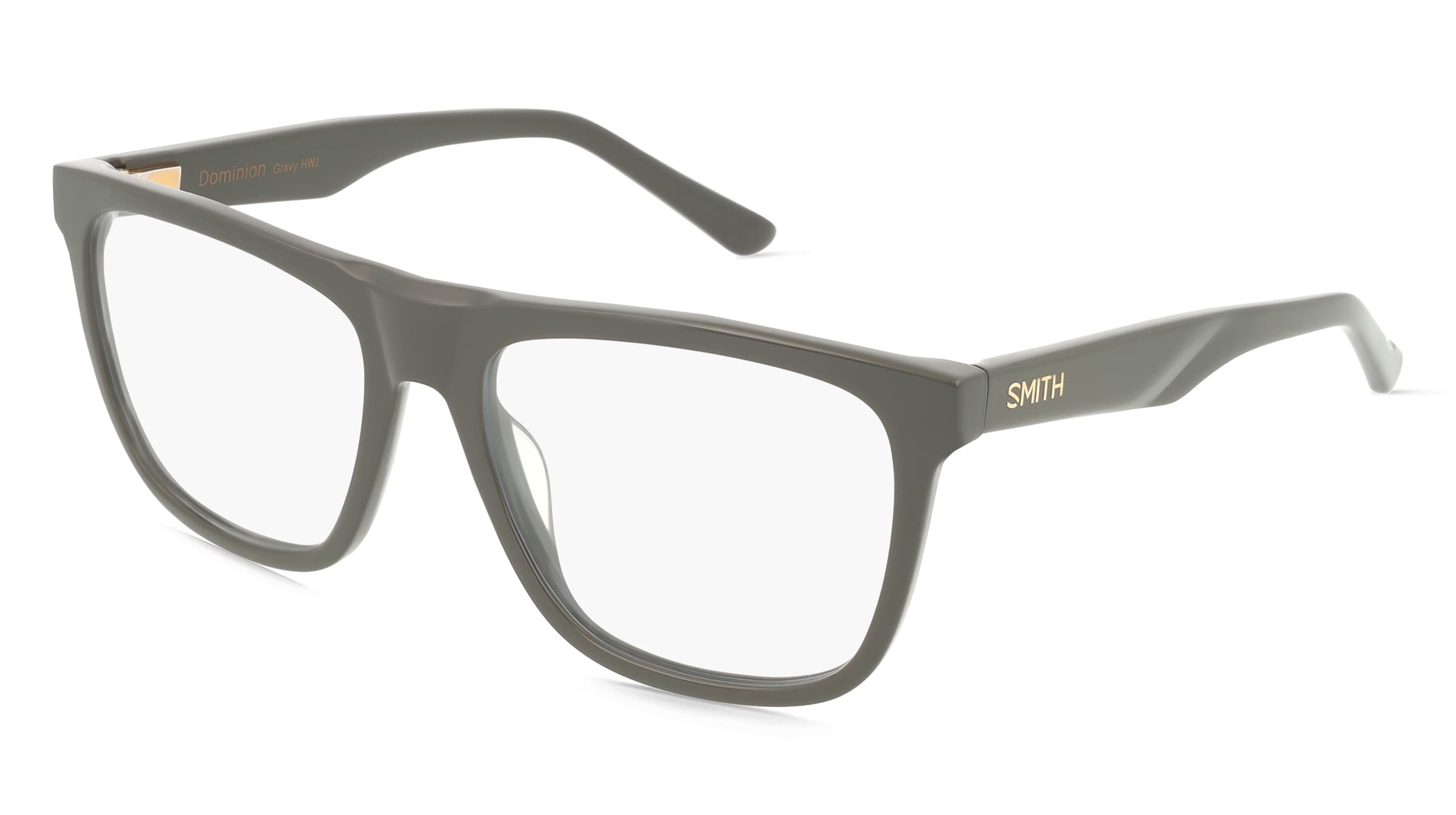 Smith DOMINION Herren-Brille inkl. Gläser Vollrand Quadratisch Acetat-Gestell 54/17/145, Grau