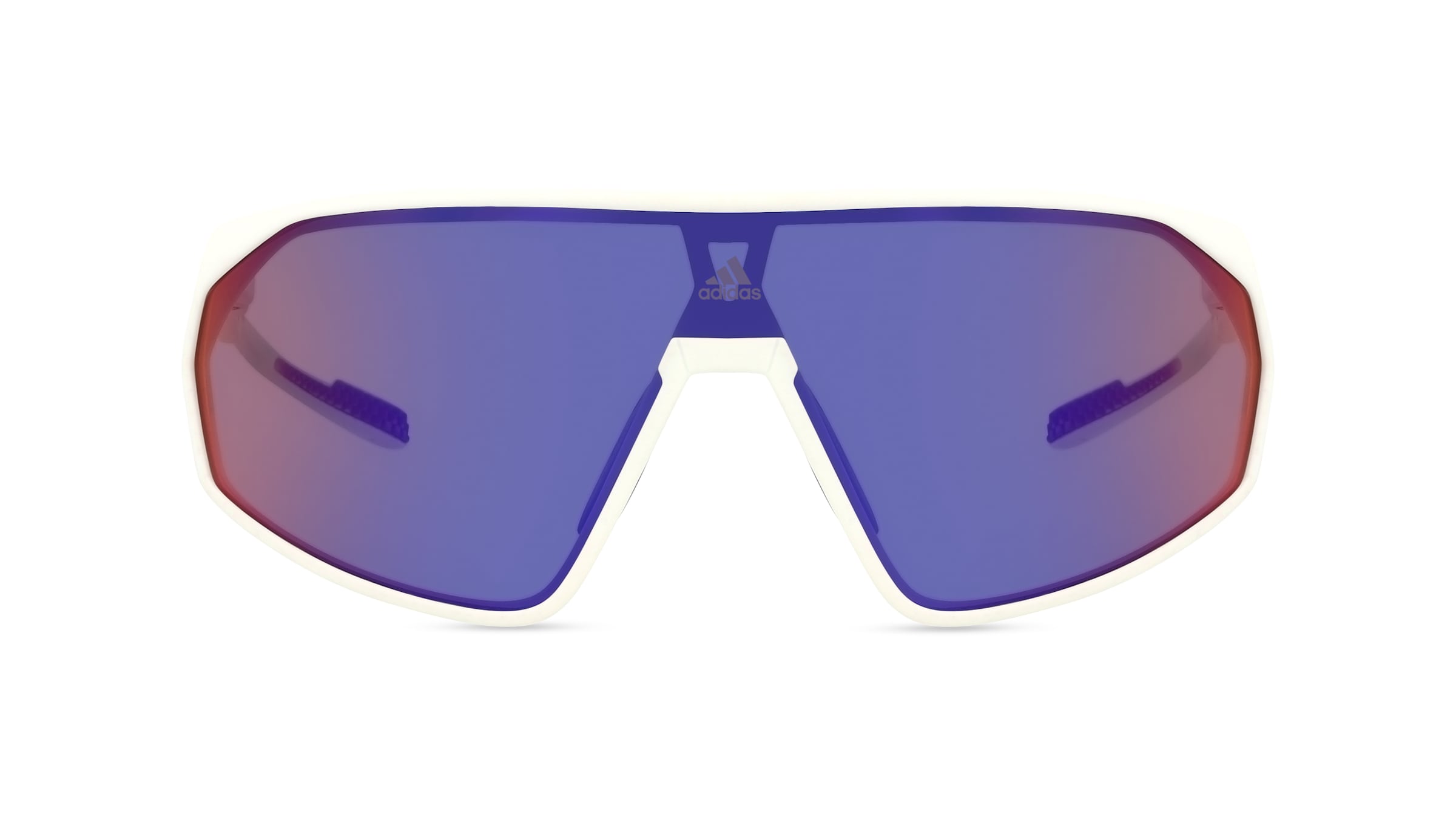 Adidas SP0074 Herren-Sonnenbrille Vollrand Eckig Acetat-Gestell, weiß