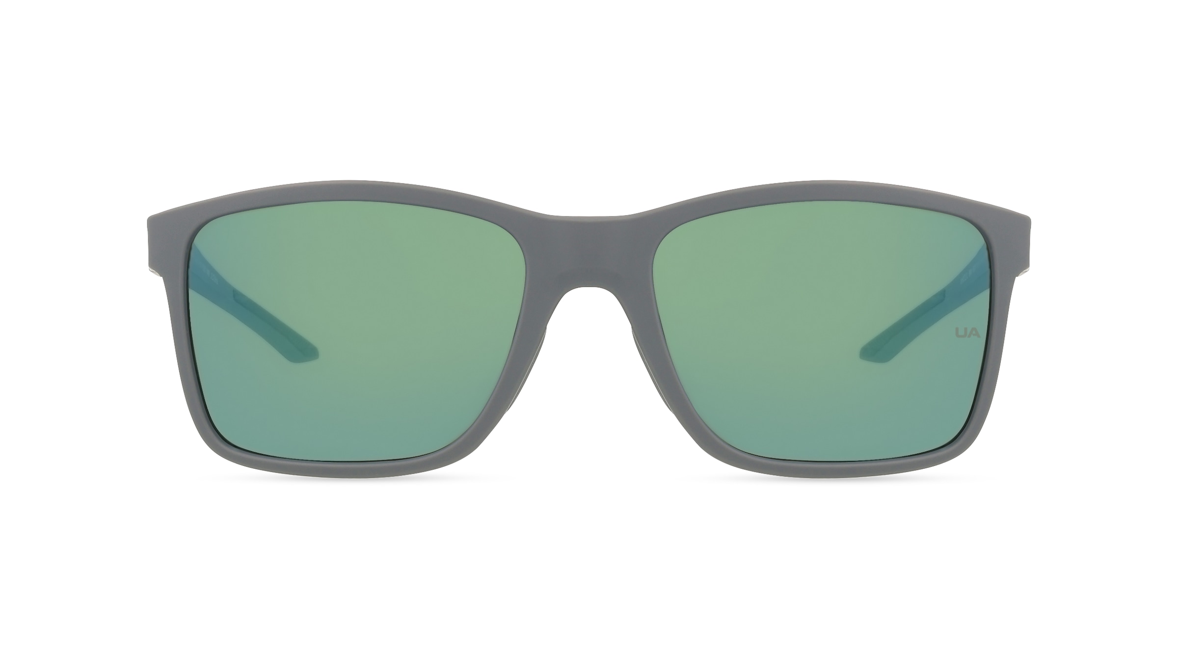 Under Armour UA HUSTLE XL Unisex-Sonnenbrille Vollrand Rechteckig Kunststoff-Gestell, Grau