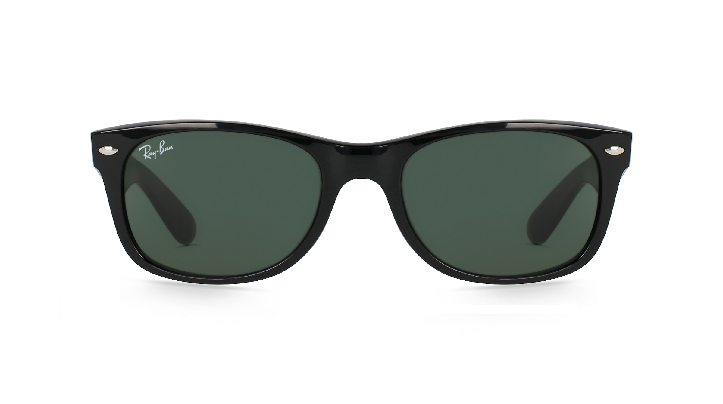 Ray-Ban RB 2132 NEW WAYFARER Unisex-Sonnenbrille Vollrand Eckig Kunststoff-Gestell, schwarz