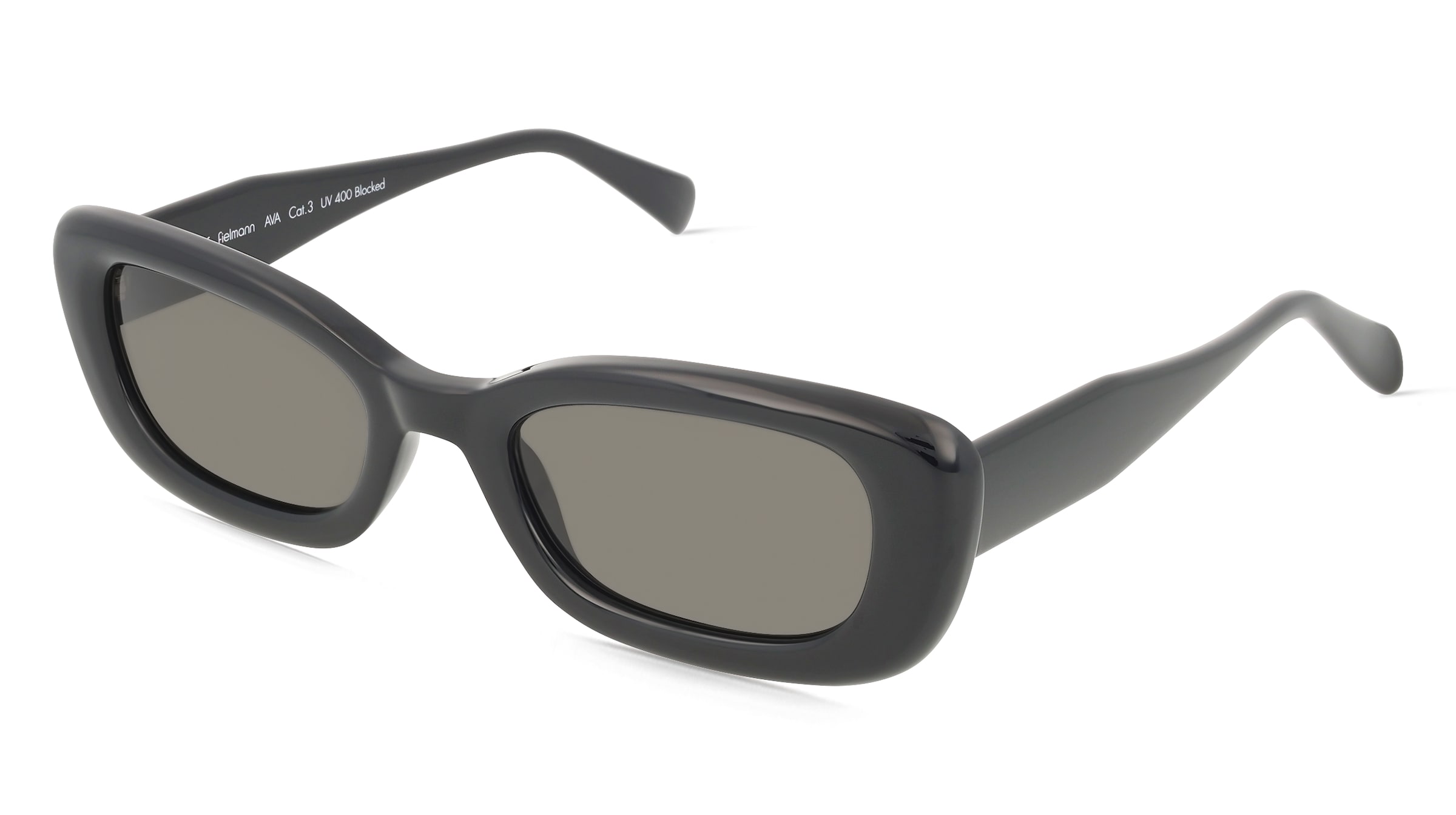 Fielmann MC 632 SUN FA AVA Damen-Sonnenbrille Vollrand Butterfly Propionat-Gestell, Schwarz