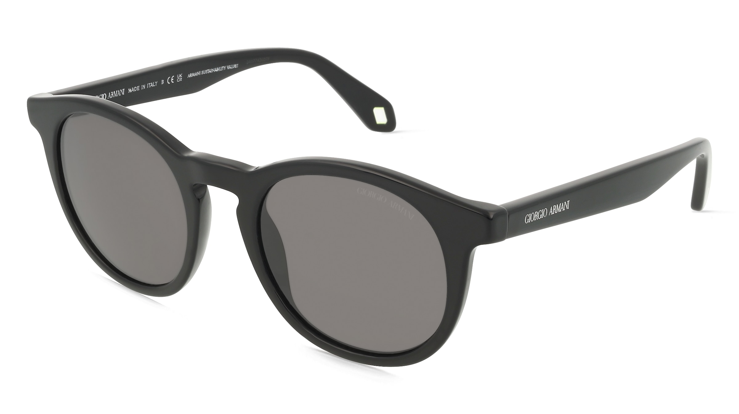 Giorgio Armani 0AR8192 Herren-Sonnenbrille Vollrand Panto Acetat-Gestell, Schwarz