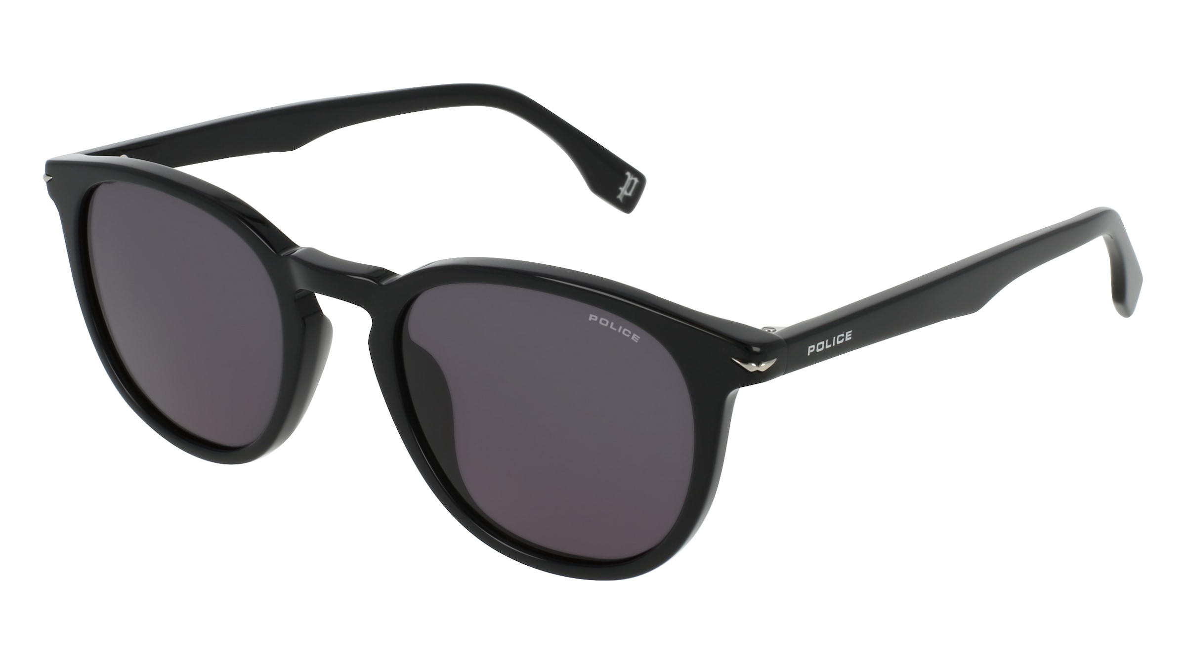 Police SPLU82 Herren-Sonnenbrille Vollrand Quadratisch Acetat-Gestell, Schwarz