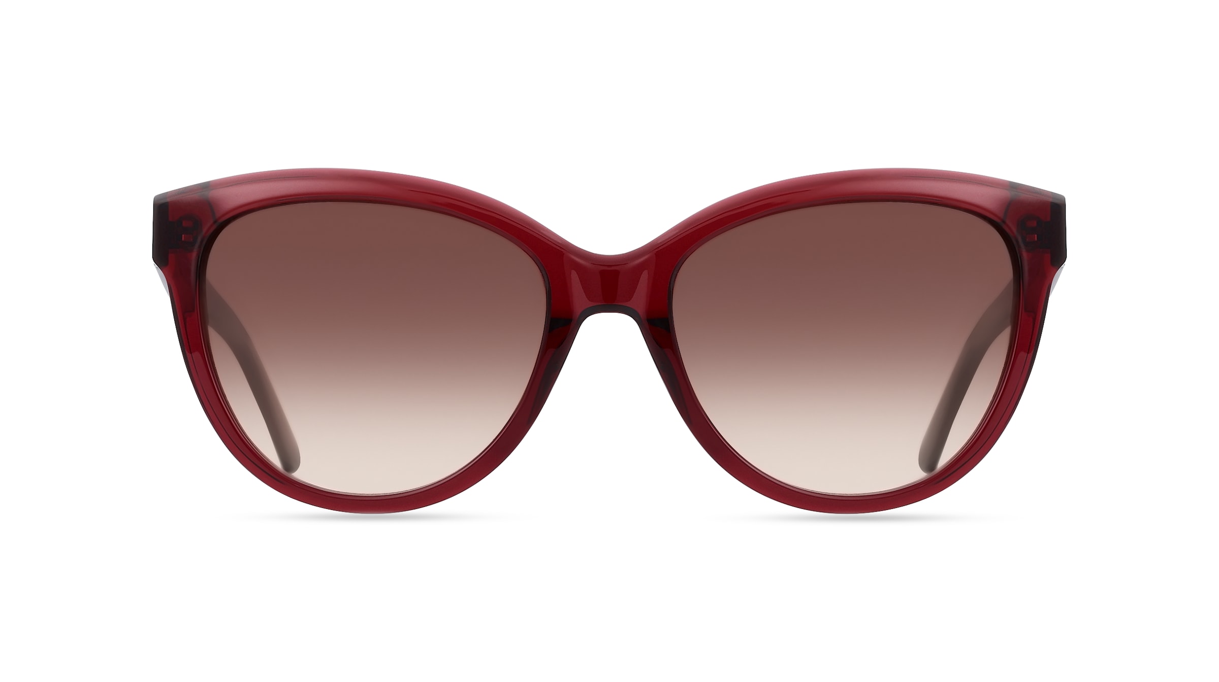 Calvin Klein CK21709S Damen-Sonnenbrille Vollrand Butterfly Kunststoff-Gestell, rot