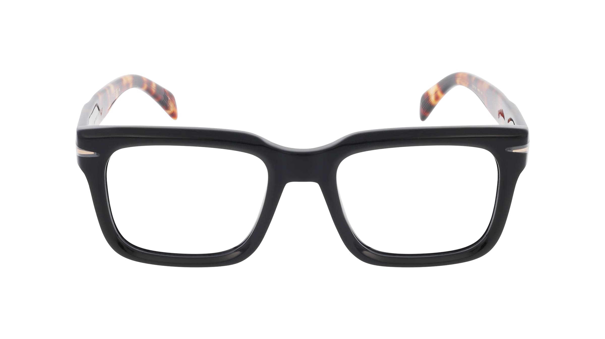 David Beckham DB 7107 Herren-Brille inkl. Gläser Vollrand Eckig Kunststoff-Gestell 53mm/19mm/145mm, schwarz