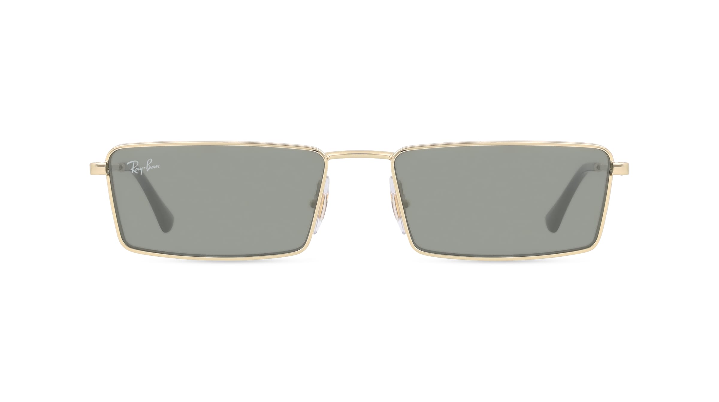 Ray-Ban RB3741 Damen-Sonnenbrille Vollrand Schmal Metall-Gestell, Gold