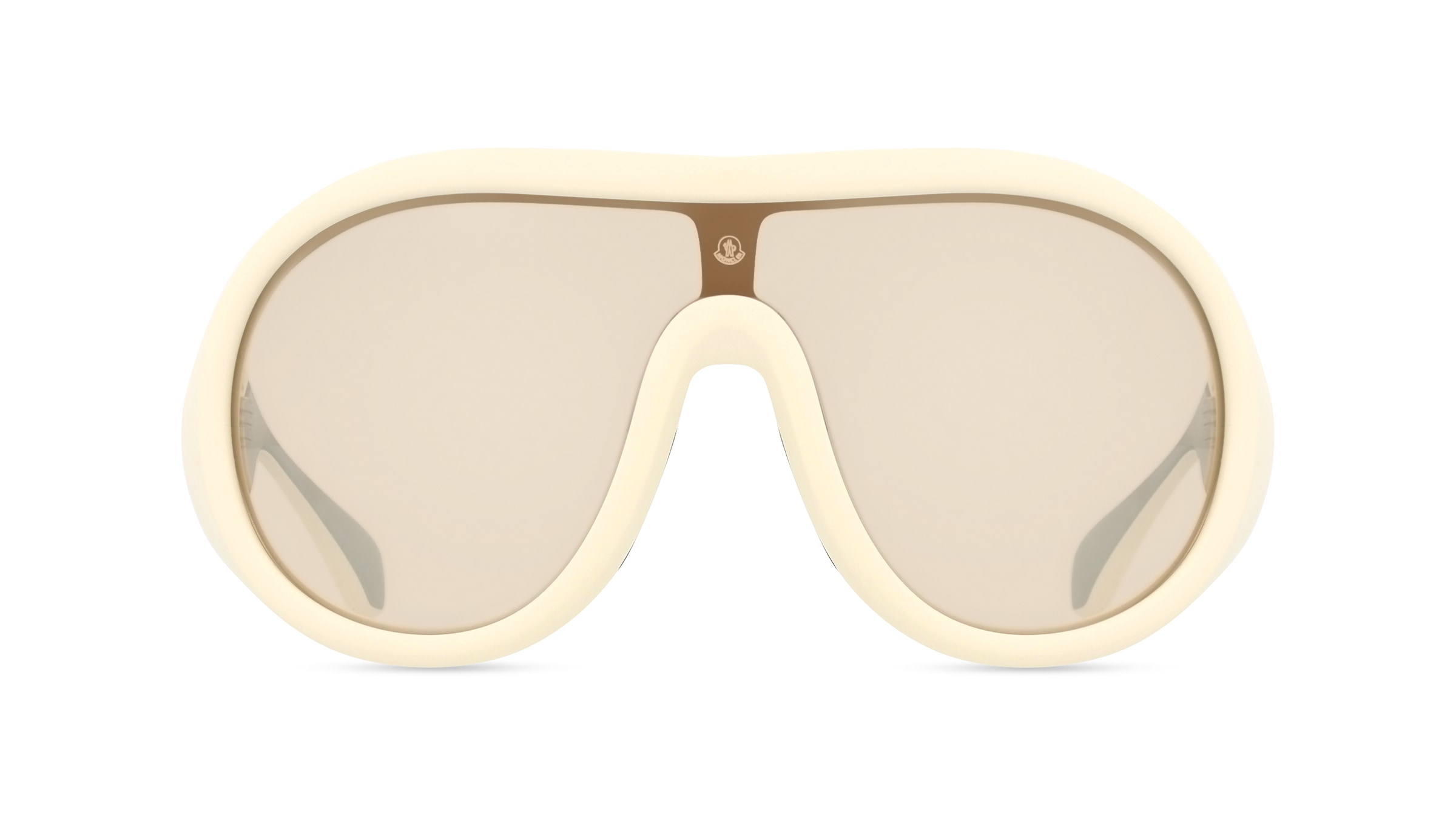 Moncler ME8004 Unisex-Sonnenbrille Vollrand Pilot Kunststoff-Gestell, gelb