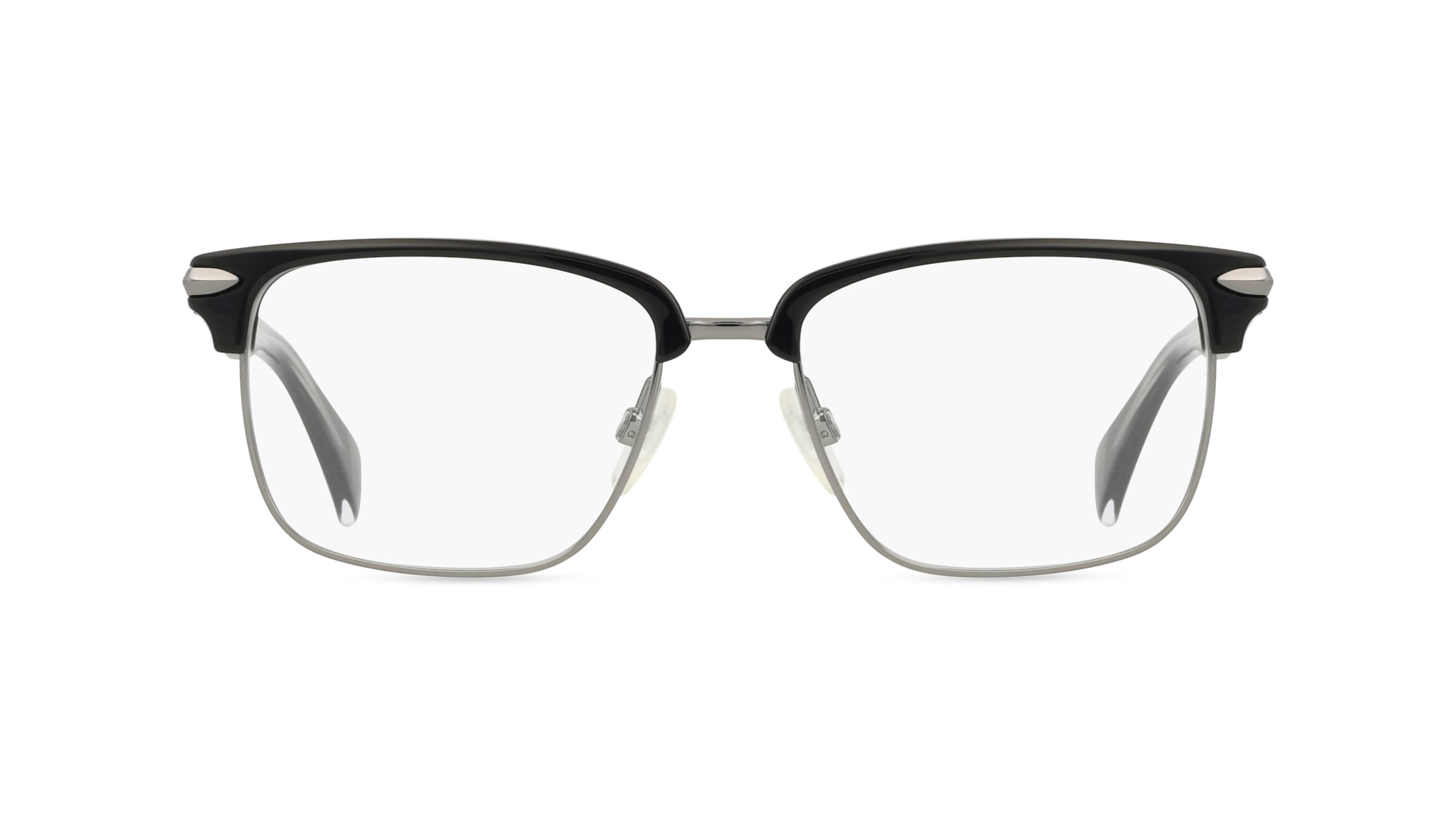 Rag & Bone RNB7038/G Herren-Brille inkl. Gläser Vollrand Eckig Metall-Gestell 53mm/18mm/140mm, schwarz