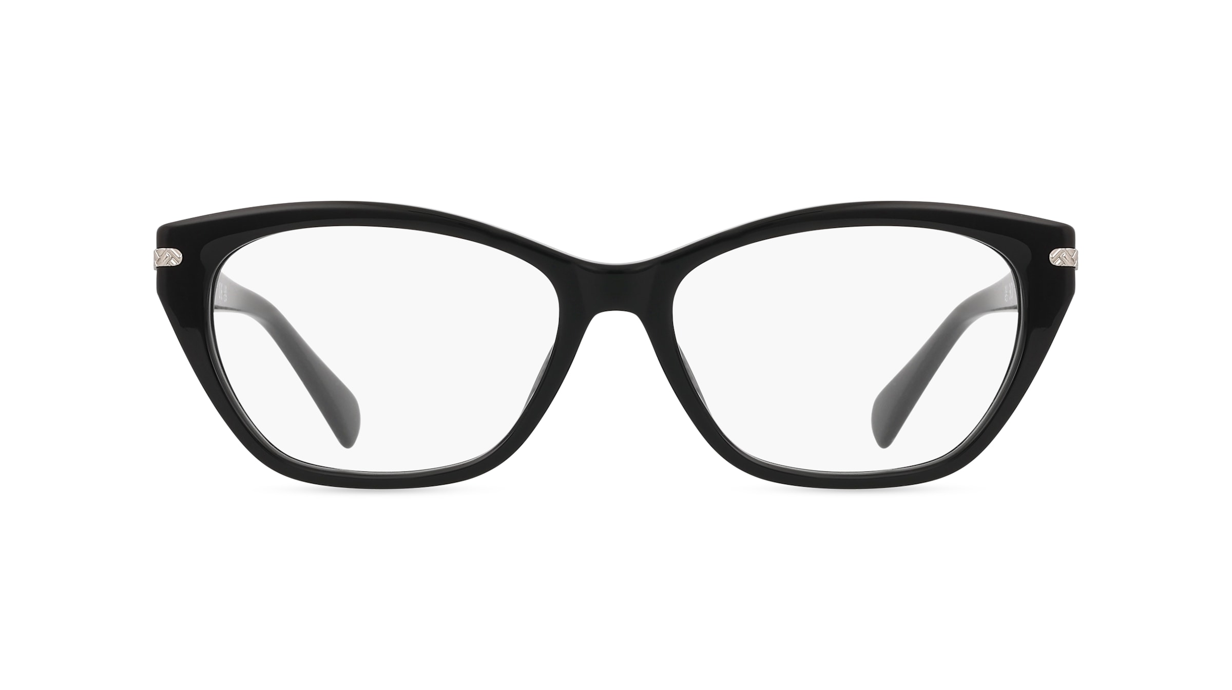 Ralph 0RA7161U Damen-Brille inkl. Gläser Vollrand Eckig Acetat-Gestell 55mm/16mm/145mm, schwarz