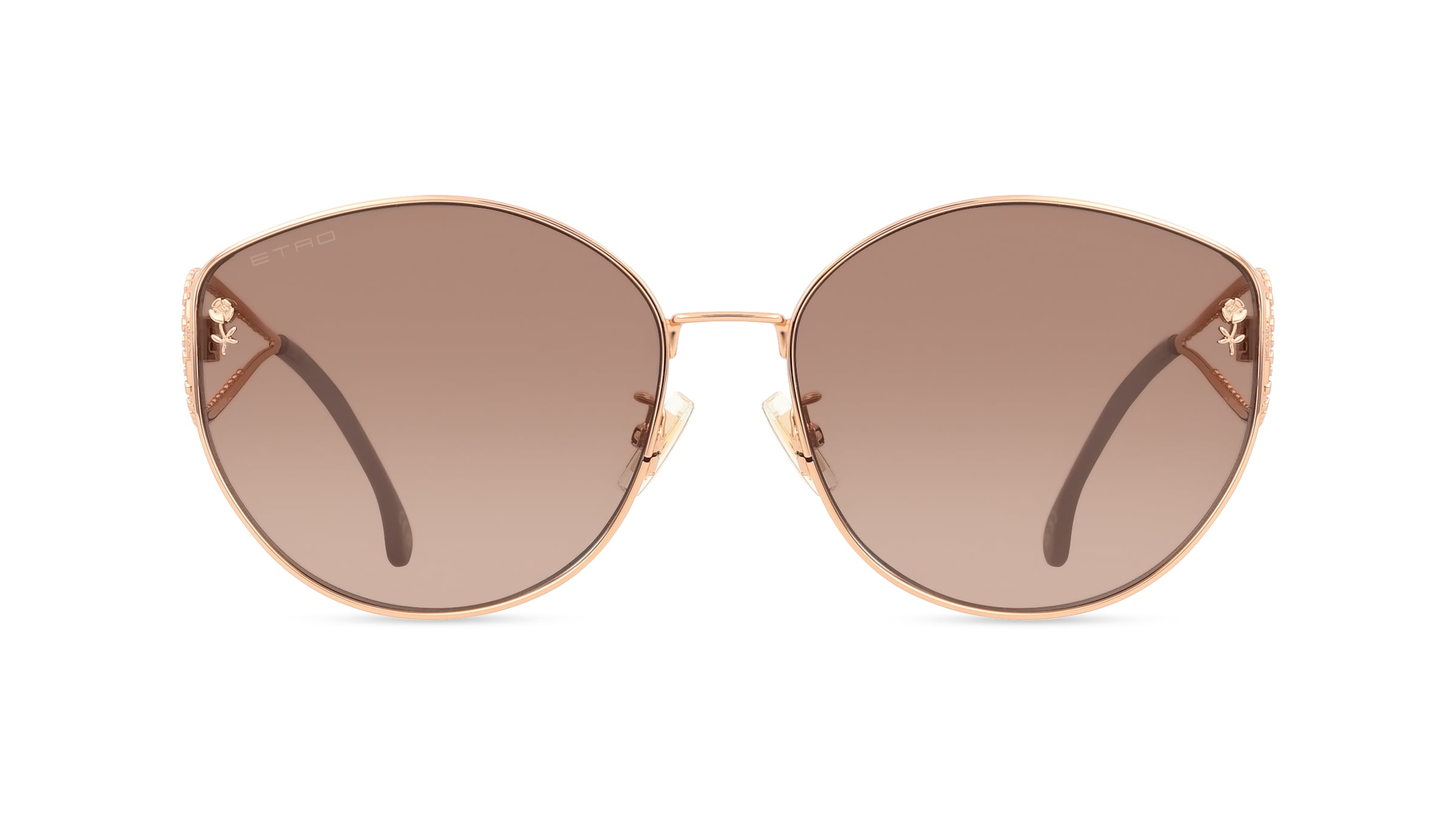 Etro 0072/F/S Damen-Sonnenbrille Vollrand Cateye Metall-Gestell, gold