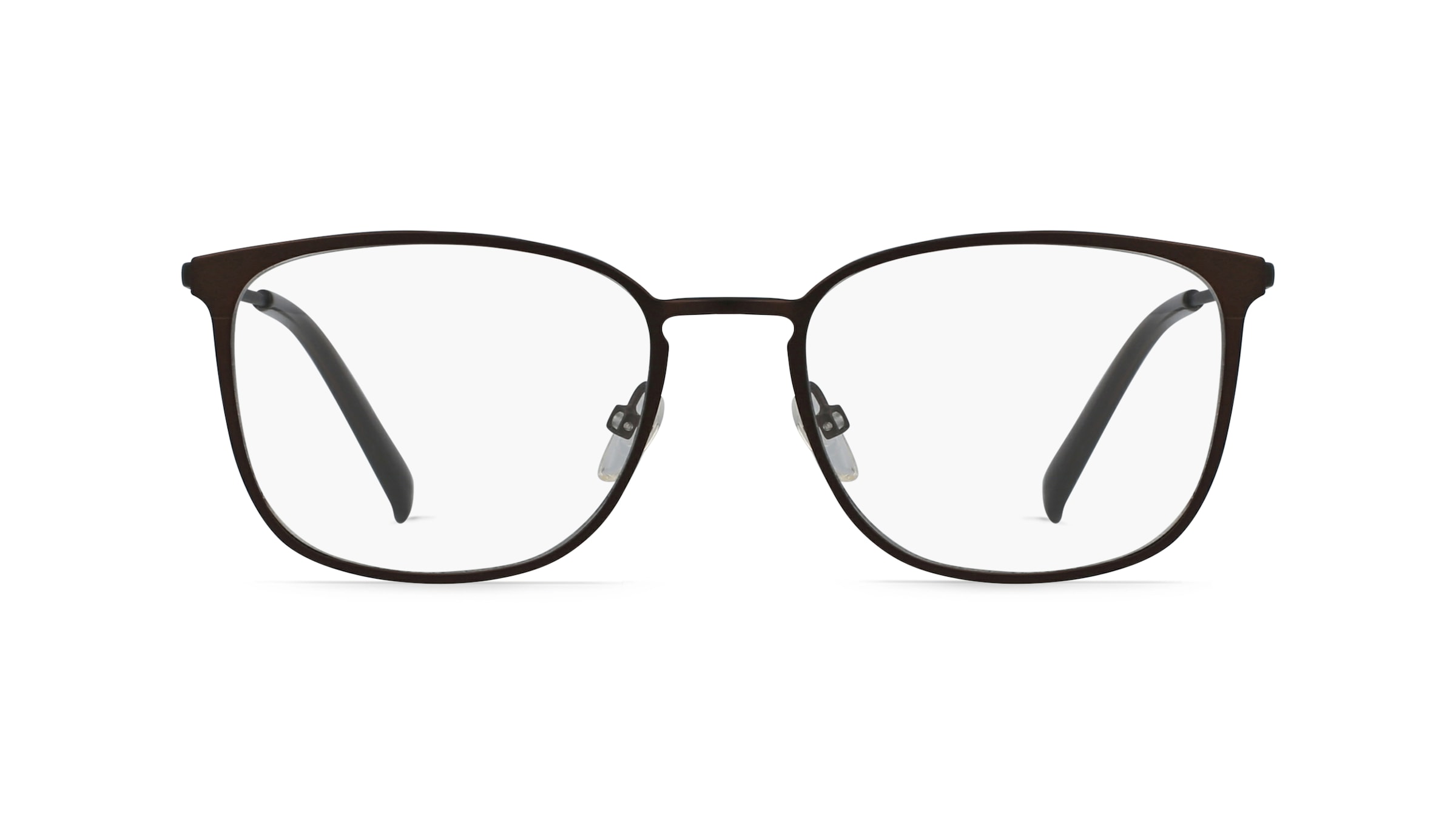 Fielmann MI 029 CL Damen-Brille inkl. Gläser Vollrand Eckig Edelstahl-Gestell 49mm/17mm/135mm, braun