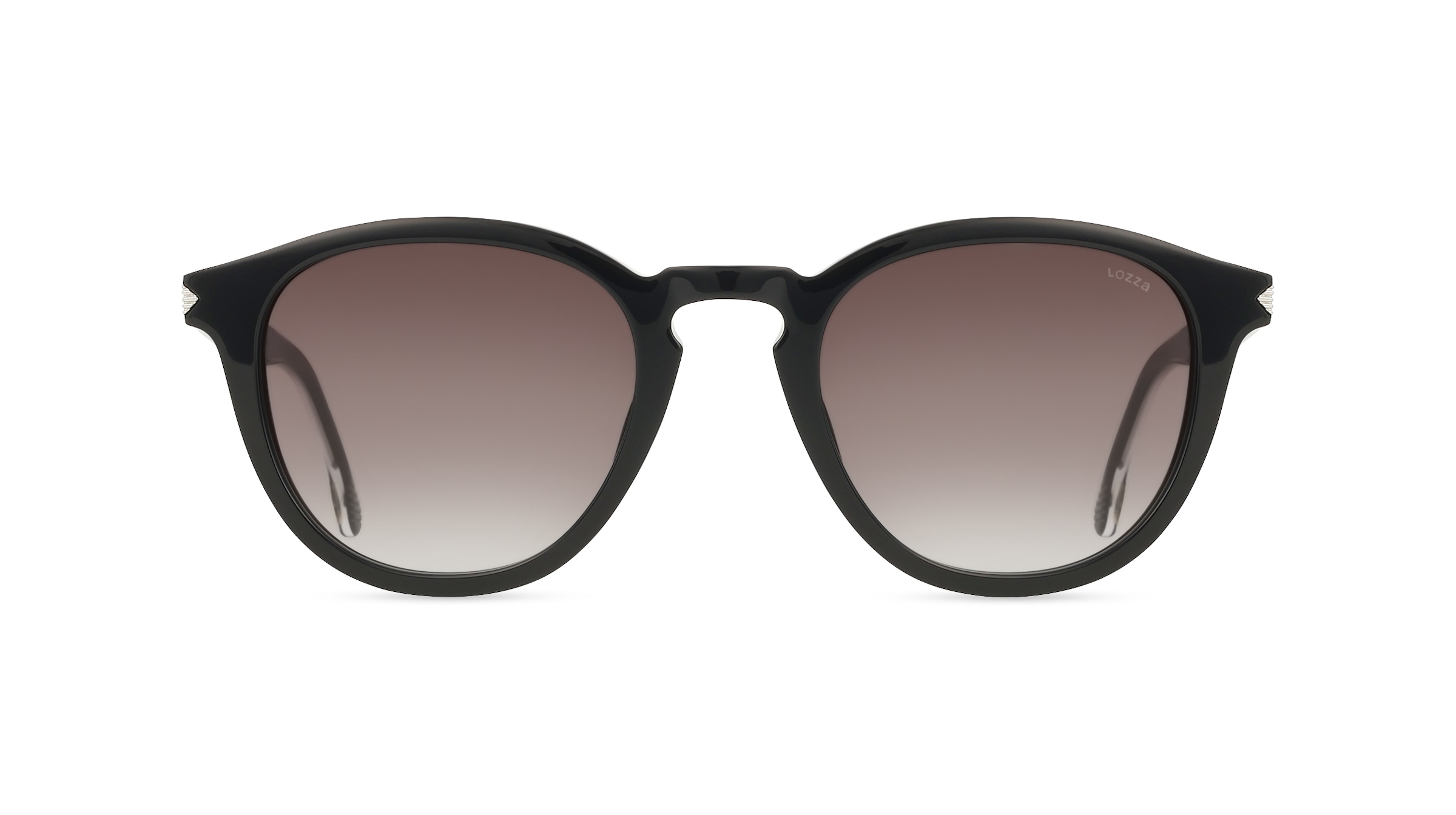 Lozza SL4373 Damen-Sonnenbrille Vollrand Panto Acetat-Gestell, schwarz