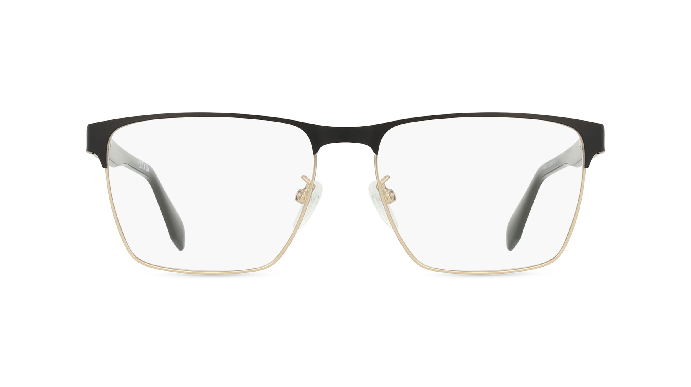 Adidas Originals OR5062 Herren-Brille inkl. Gläser Vollrand Eckig Metall-Gestell 55mm/16mm/140mm, gold